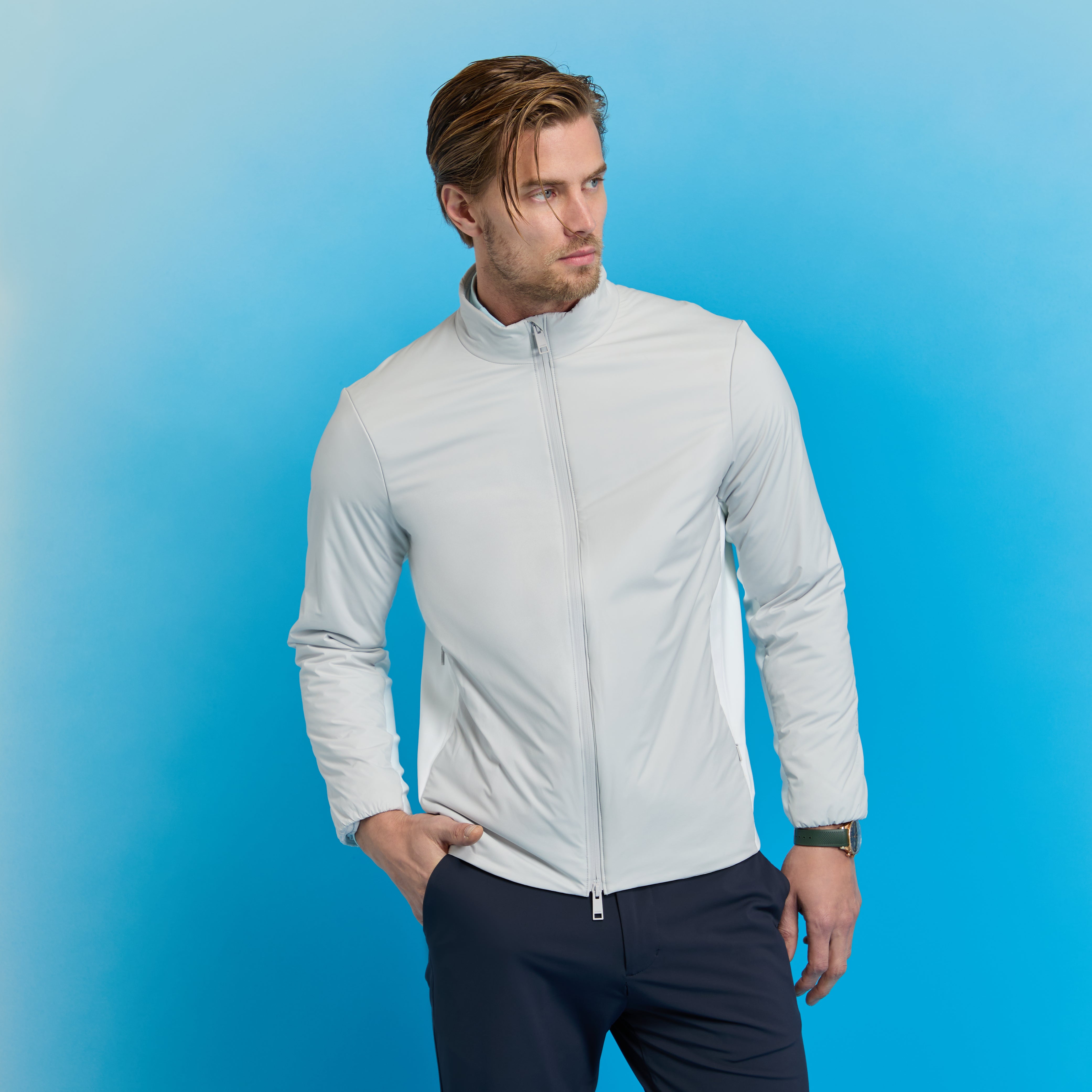 THE MAVERICK HYBRID STRETCH JACKET NIMBUS