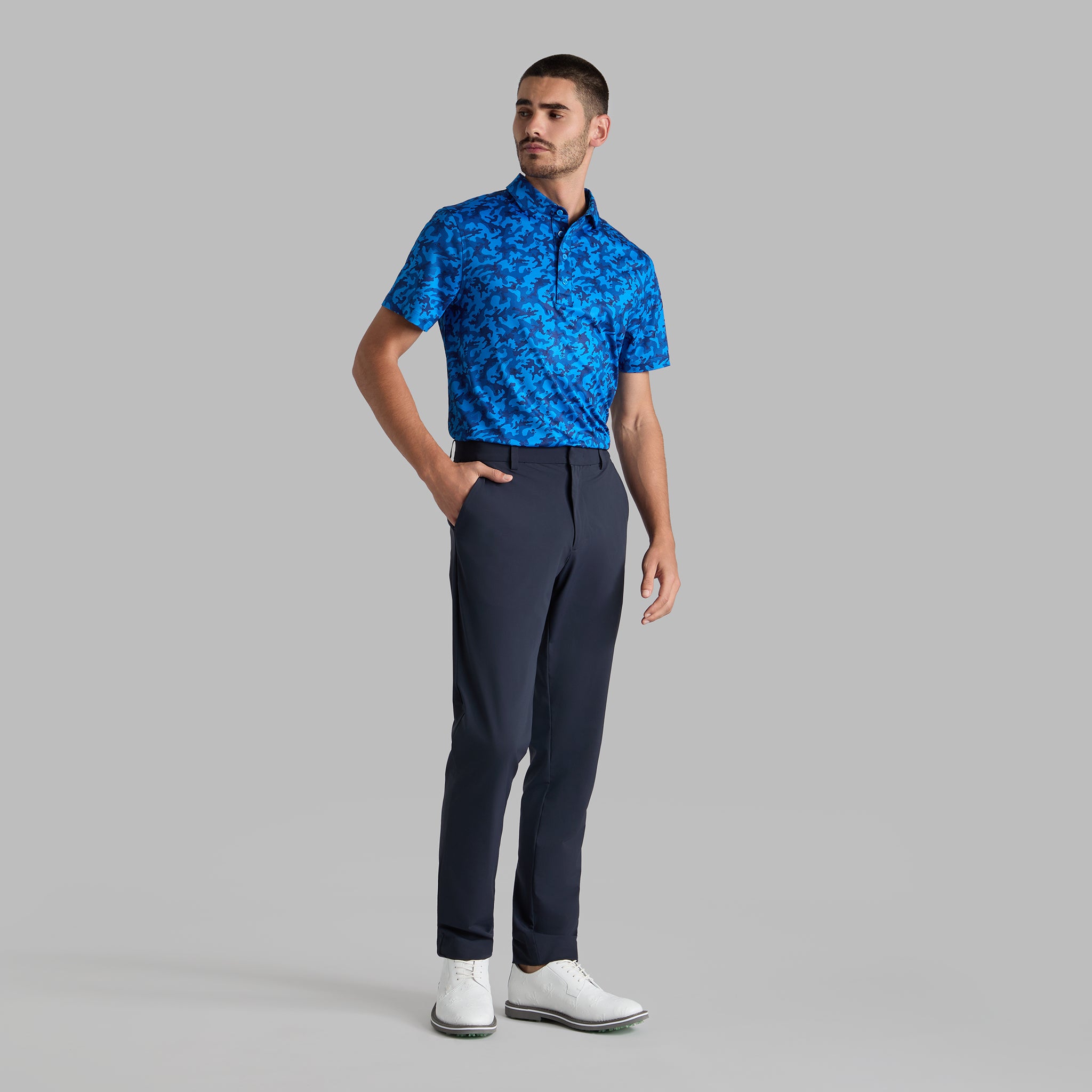 MAPPED ICON CAMO TECH JERSEY POLO LISBON