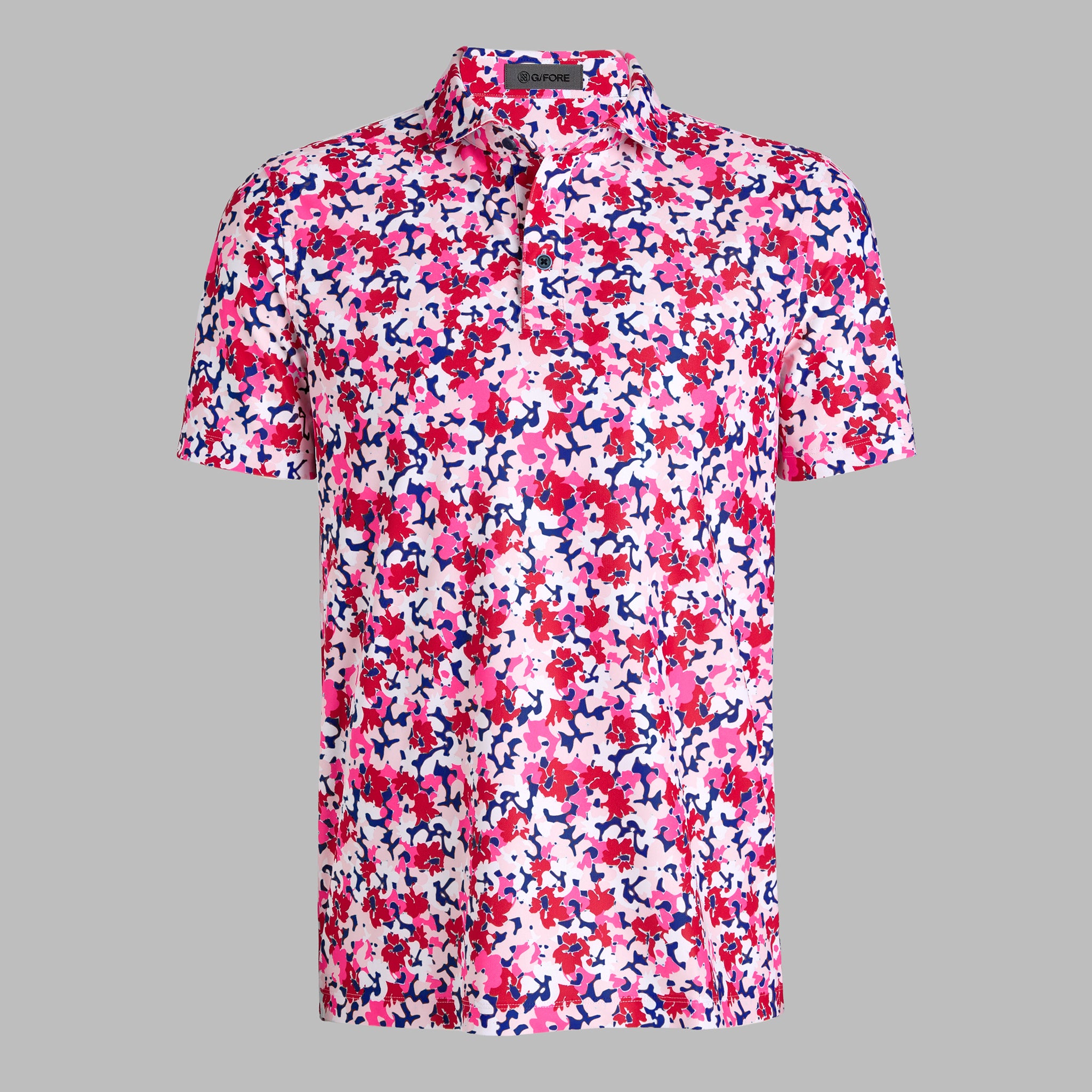 CAMO FLORAL TECH PIQUÉ POLO RACER LAVA