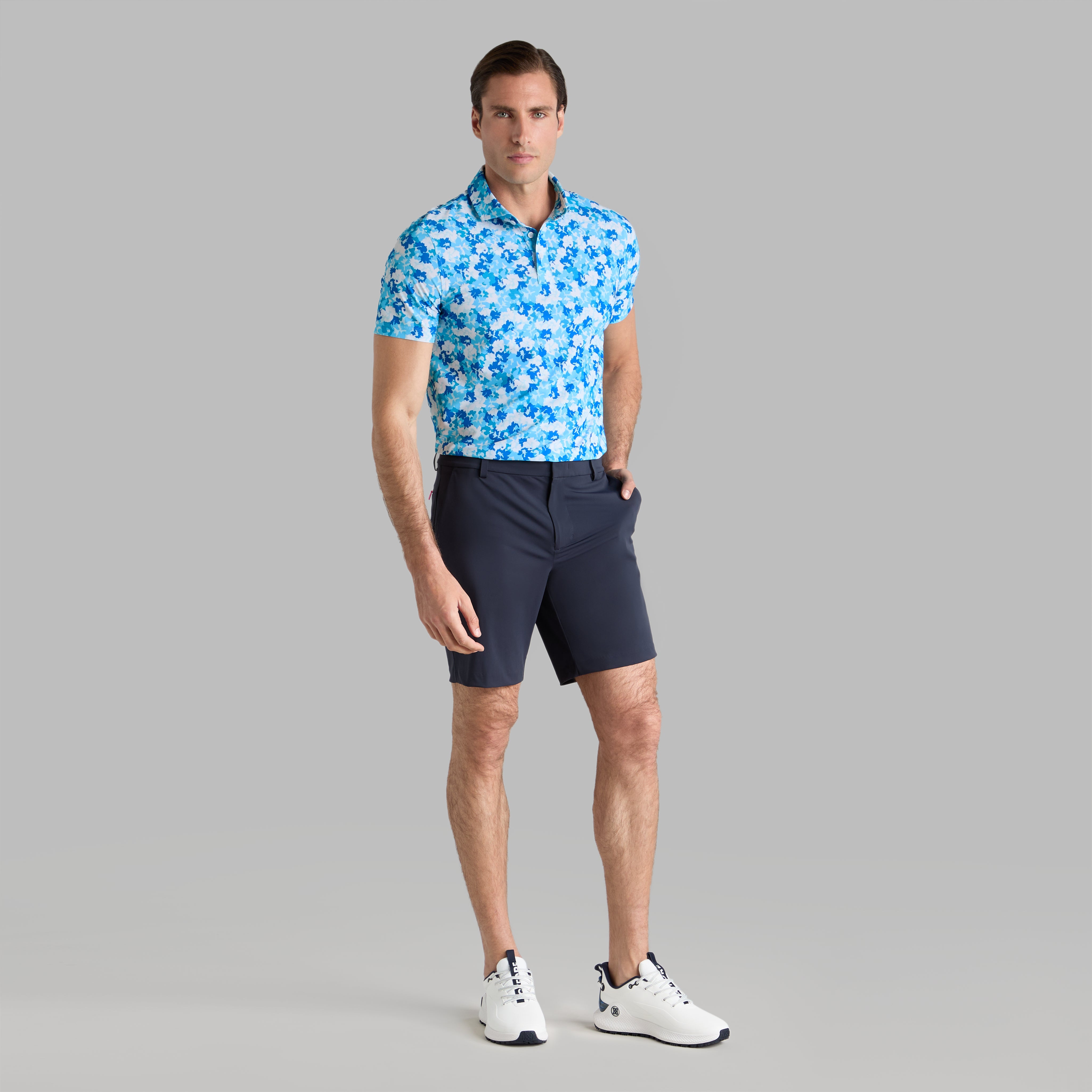 CAMO FLORAL TECH PIQUÉ POLO RACER LISBON