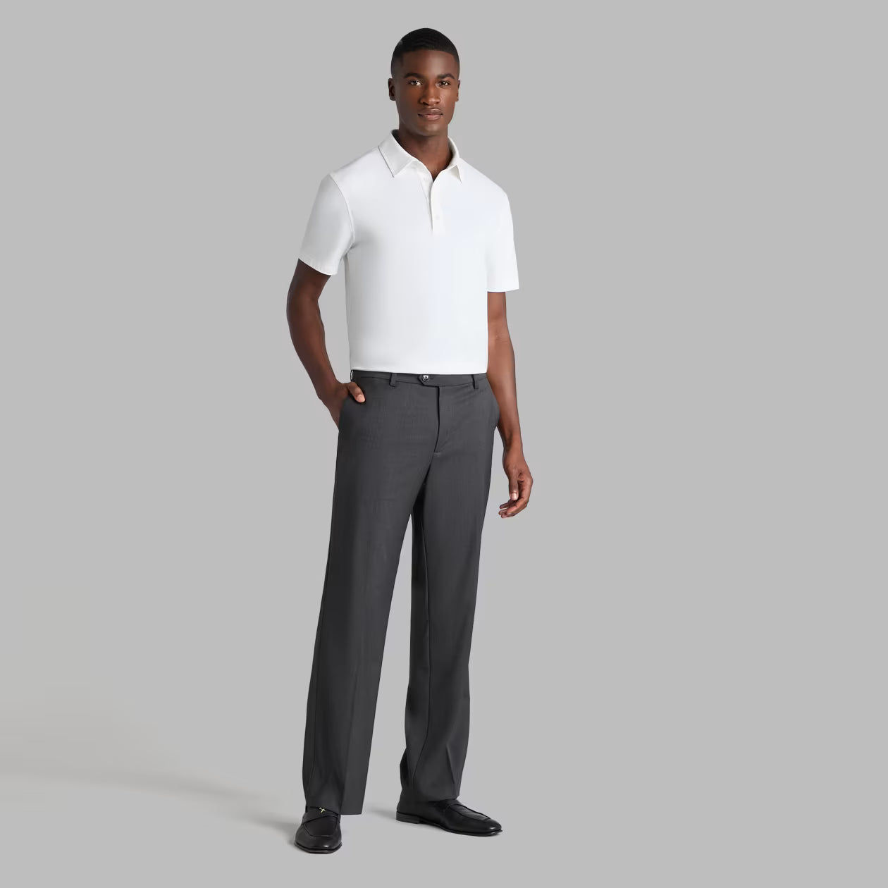 LUXE COTTON BLEND POLO SNOW