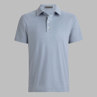 Luxe Cotton Blend Polo Twilight