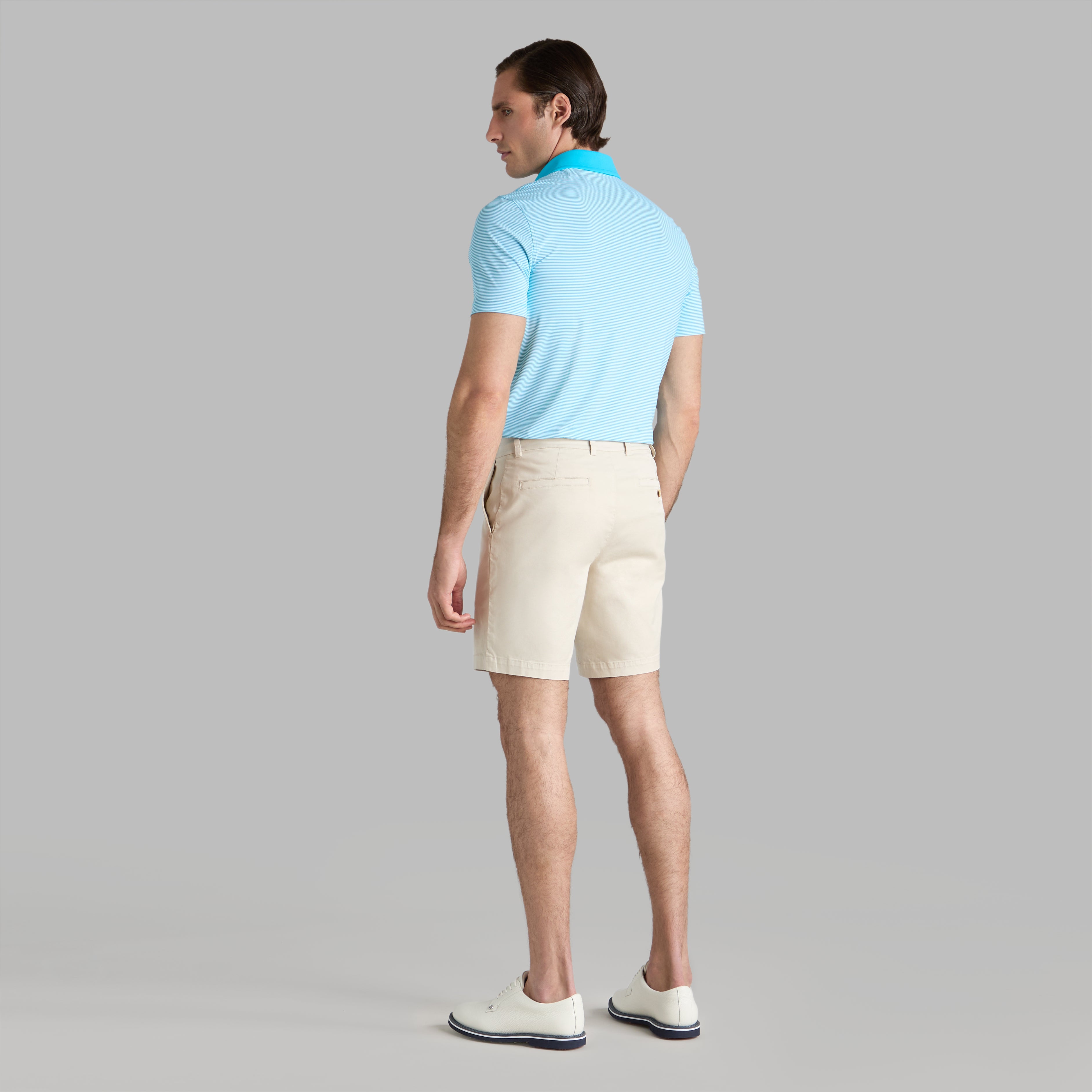 FEEDER STRIPE FINE TECH JERSEY POLO VENETIAN
