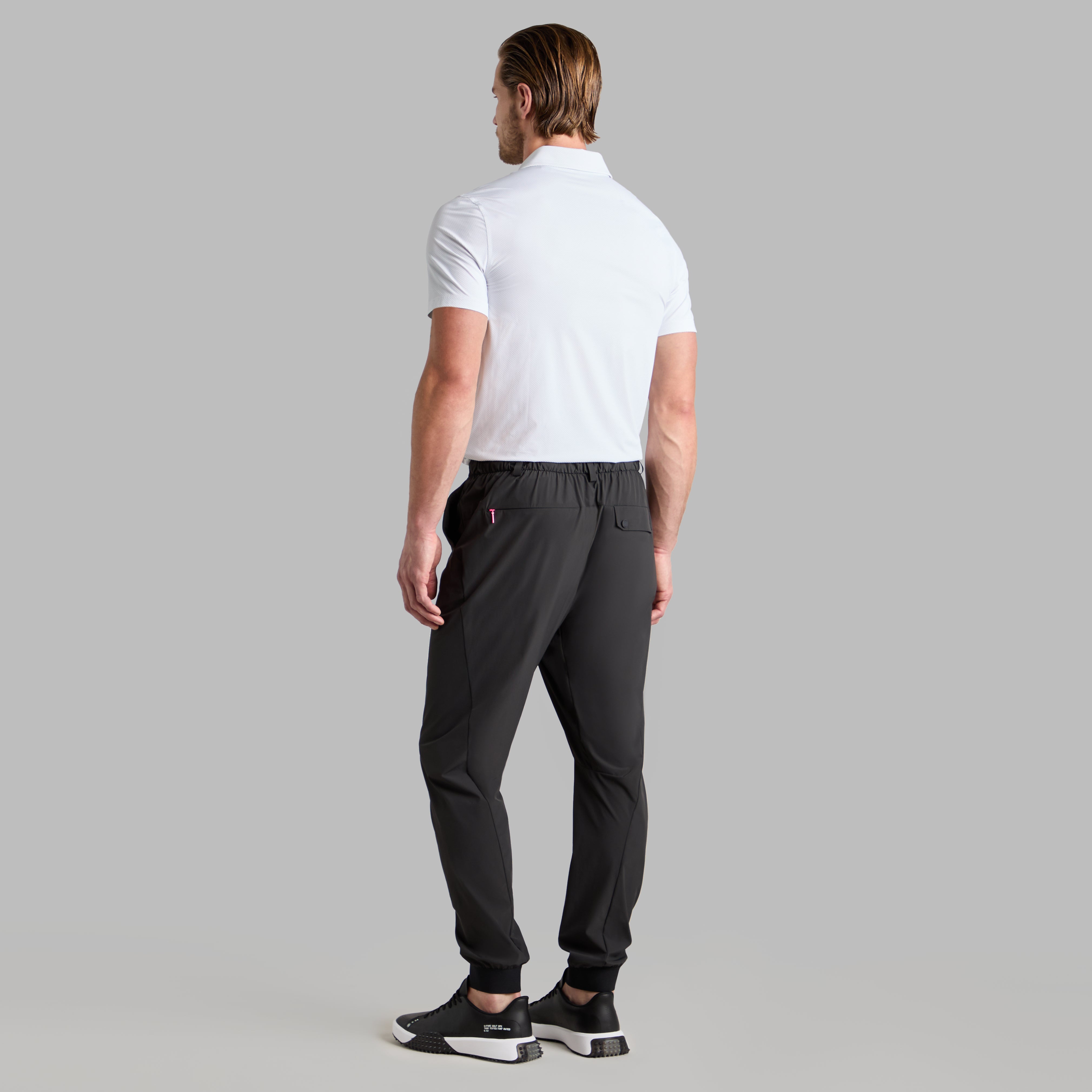 SCALLOP WARP KNIT POLO NIMBUS