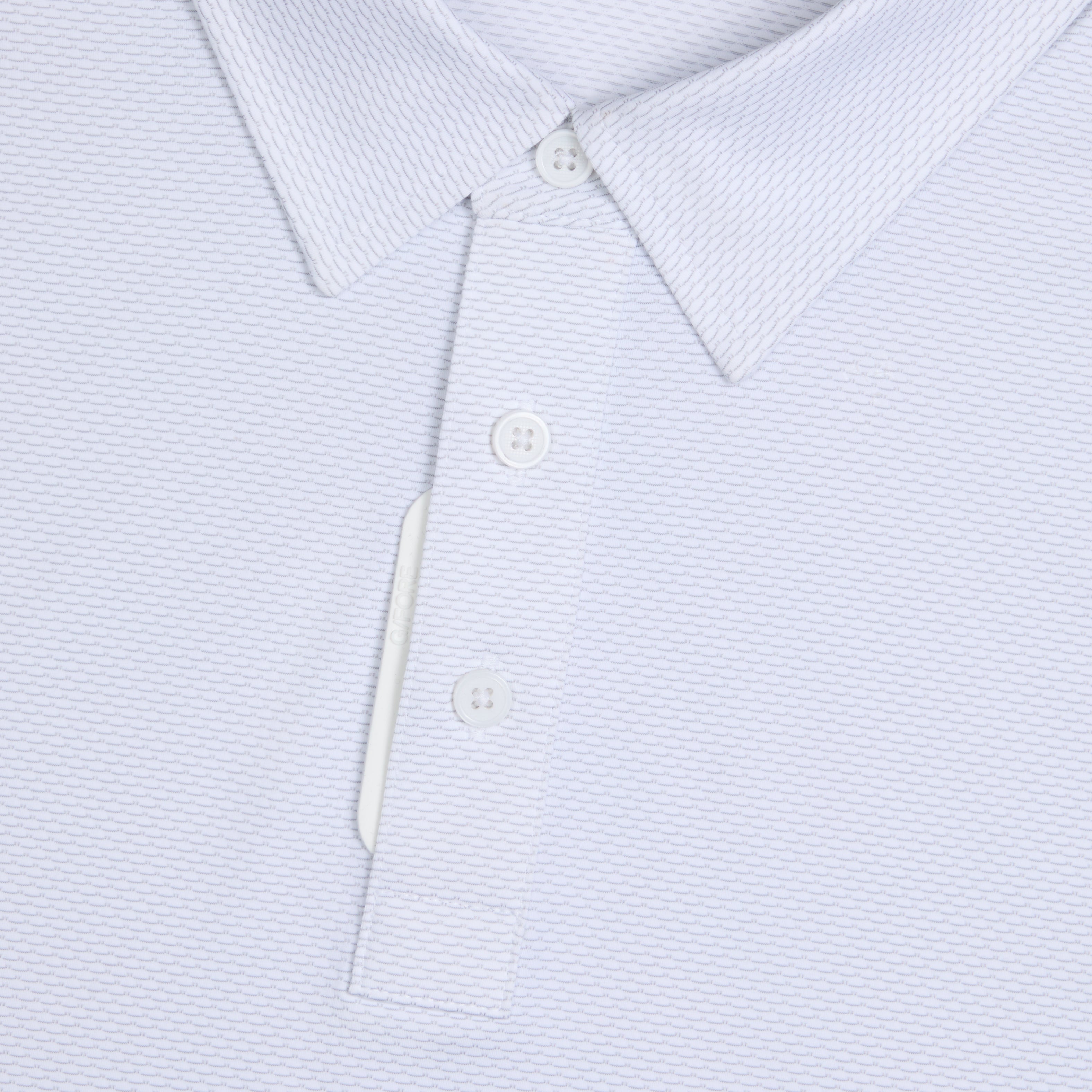 SCALLOP WARP KNIT POLO NIMBUS