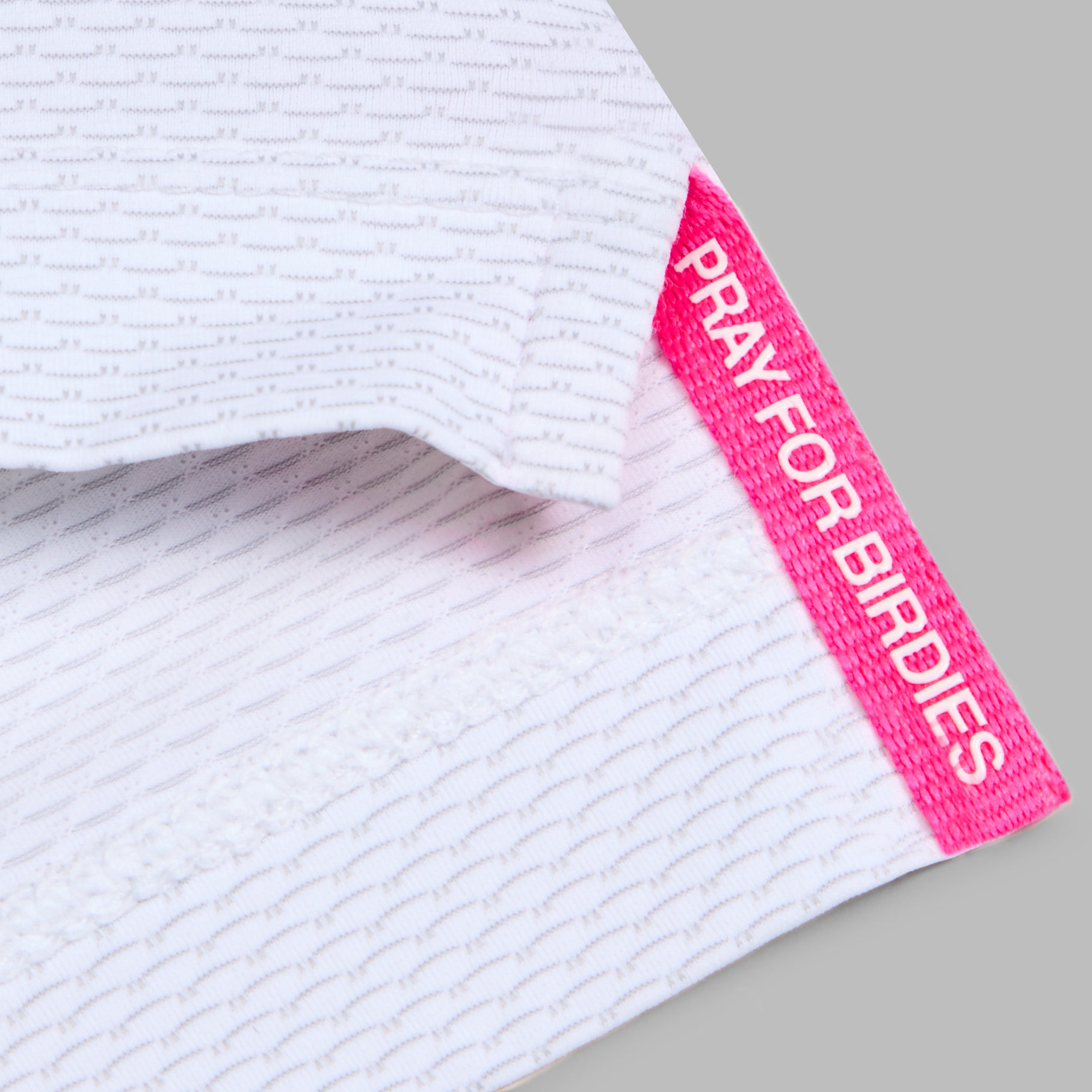 SCALLOP WARP KNIT POLO NIMBUS