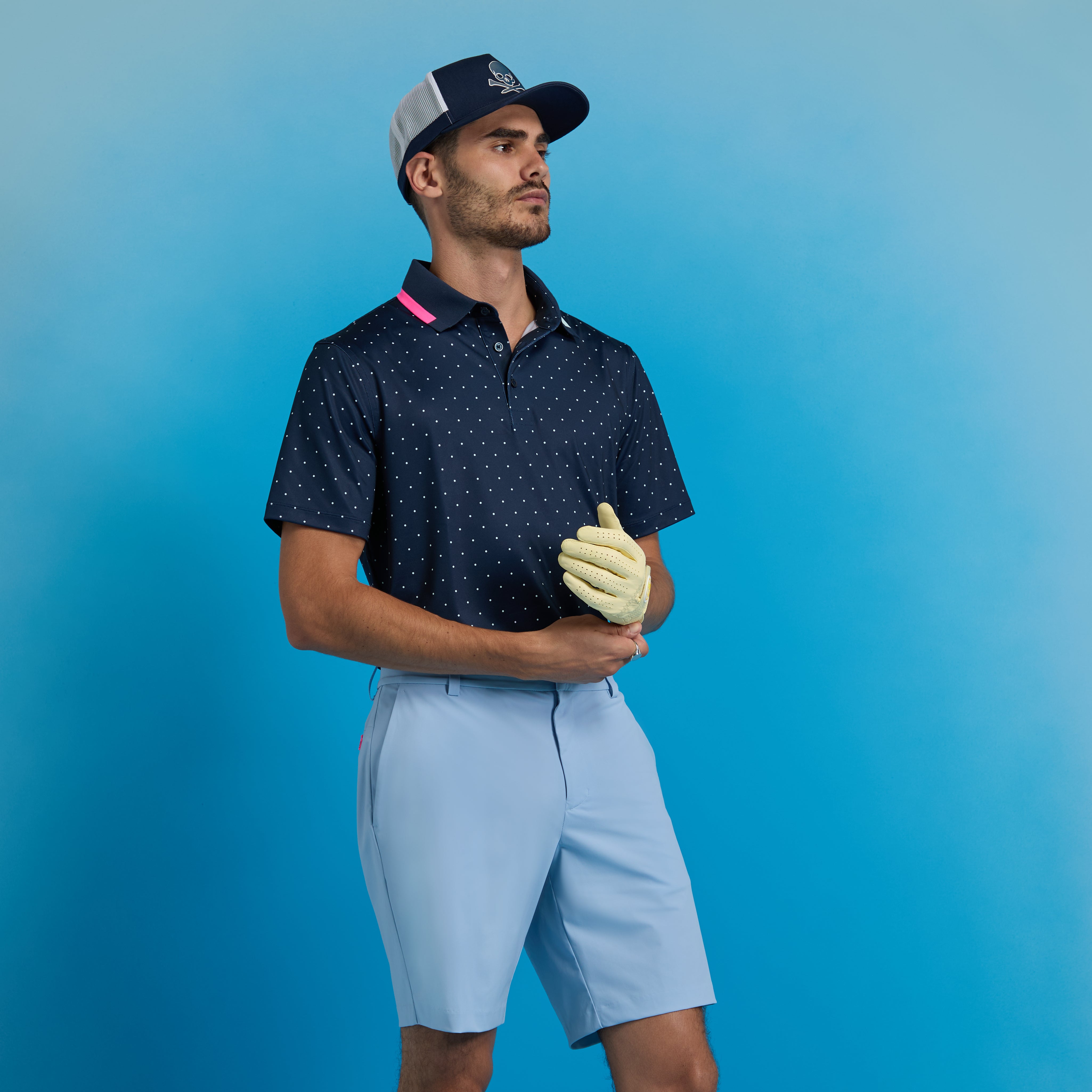 POLKA DOT TECH JERSEY POLO