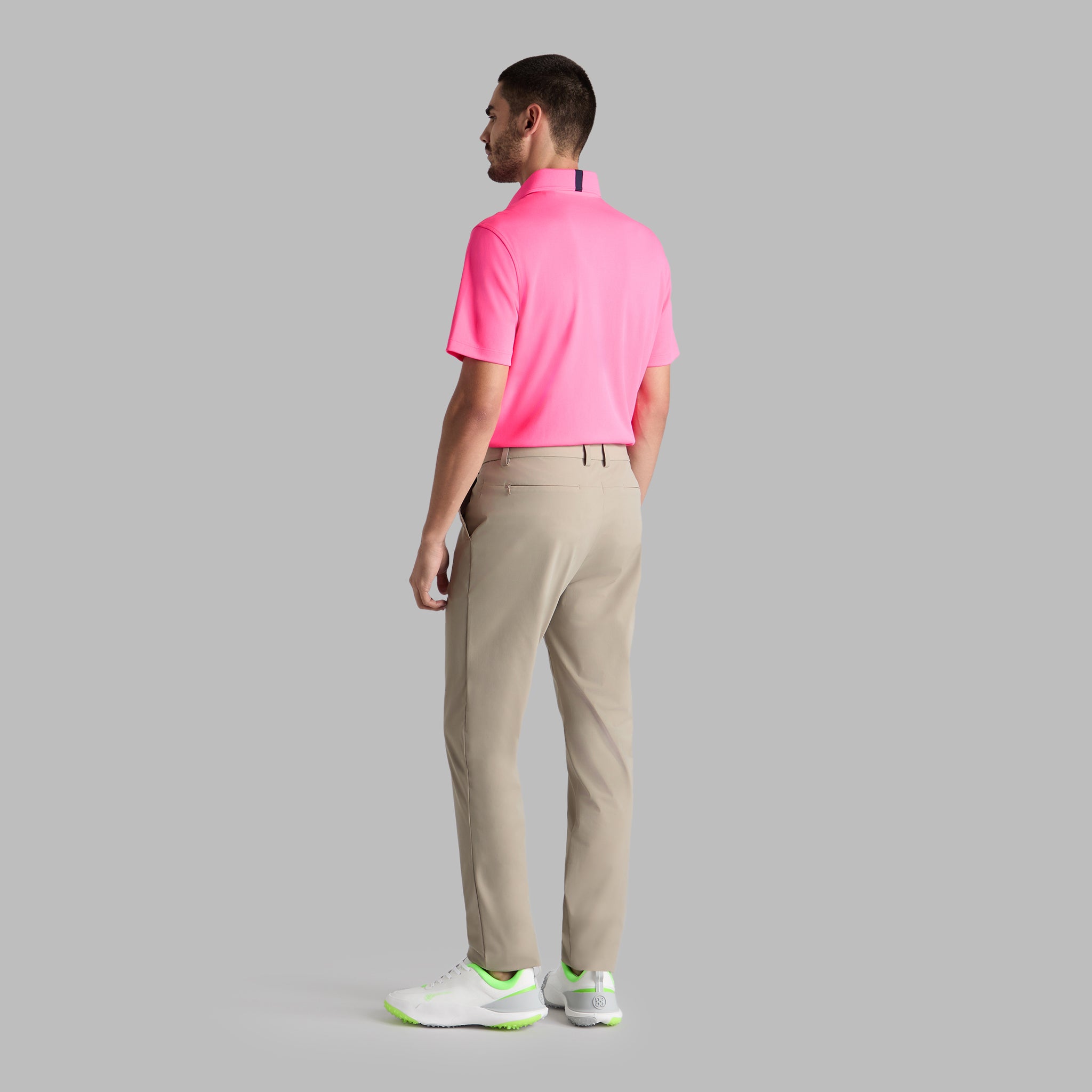 ESSENTIAL PERFORMANCE PIQUE POLO KNOCKOUT PINK