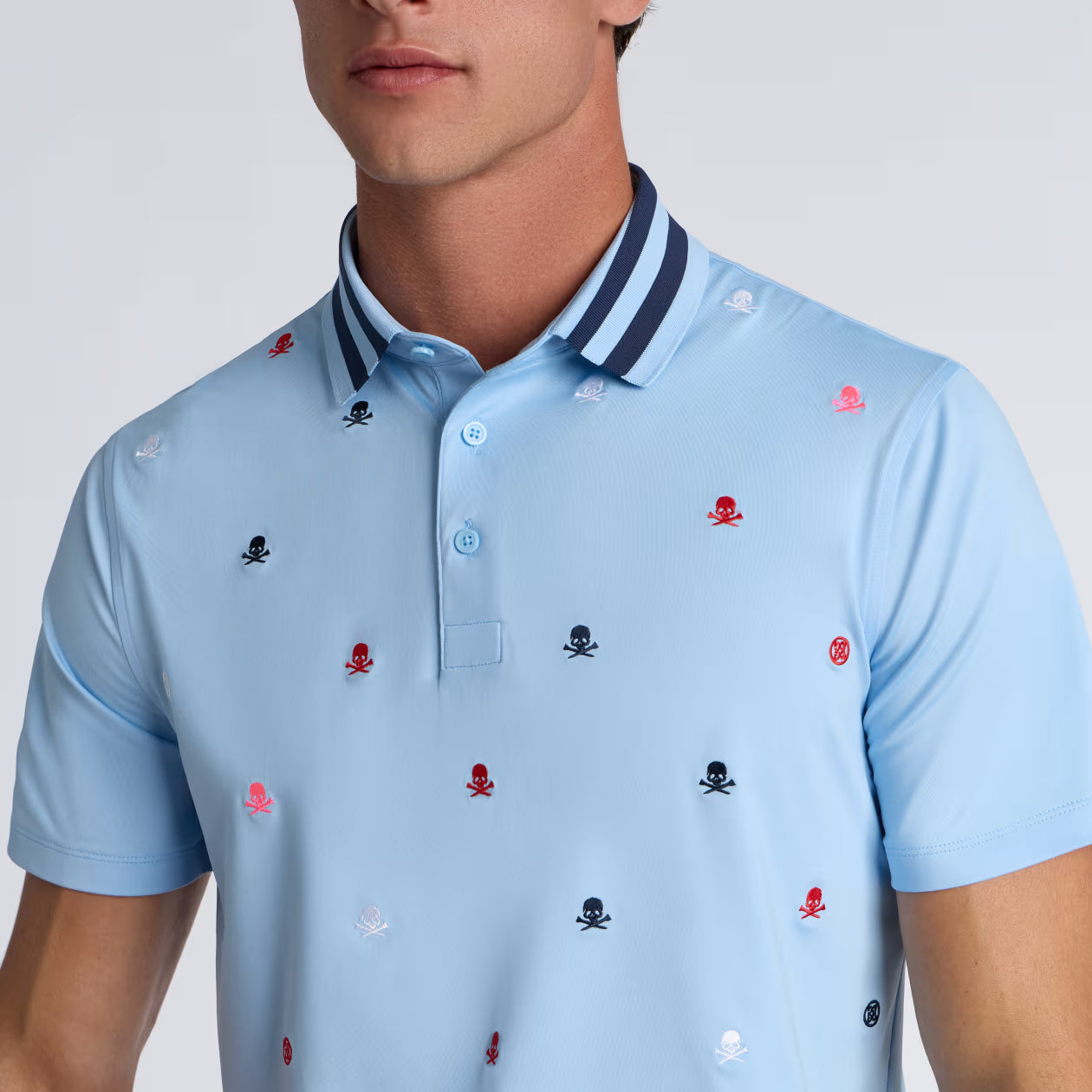 EMBROIDERED TECH JERSEY POLO BAJA
