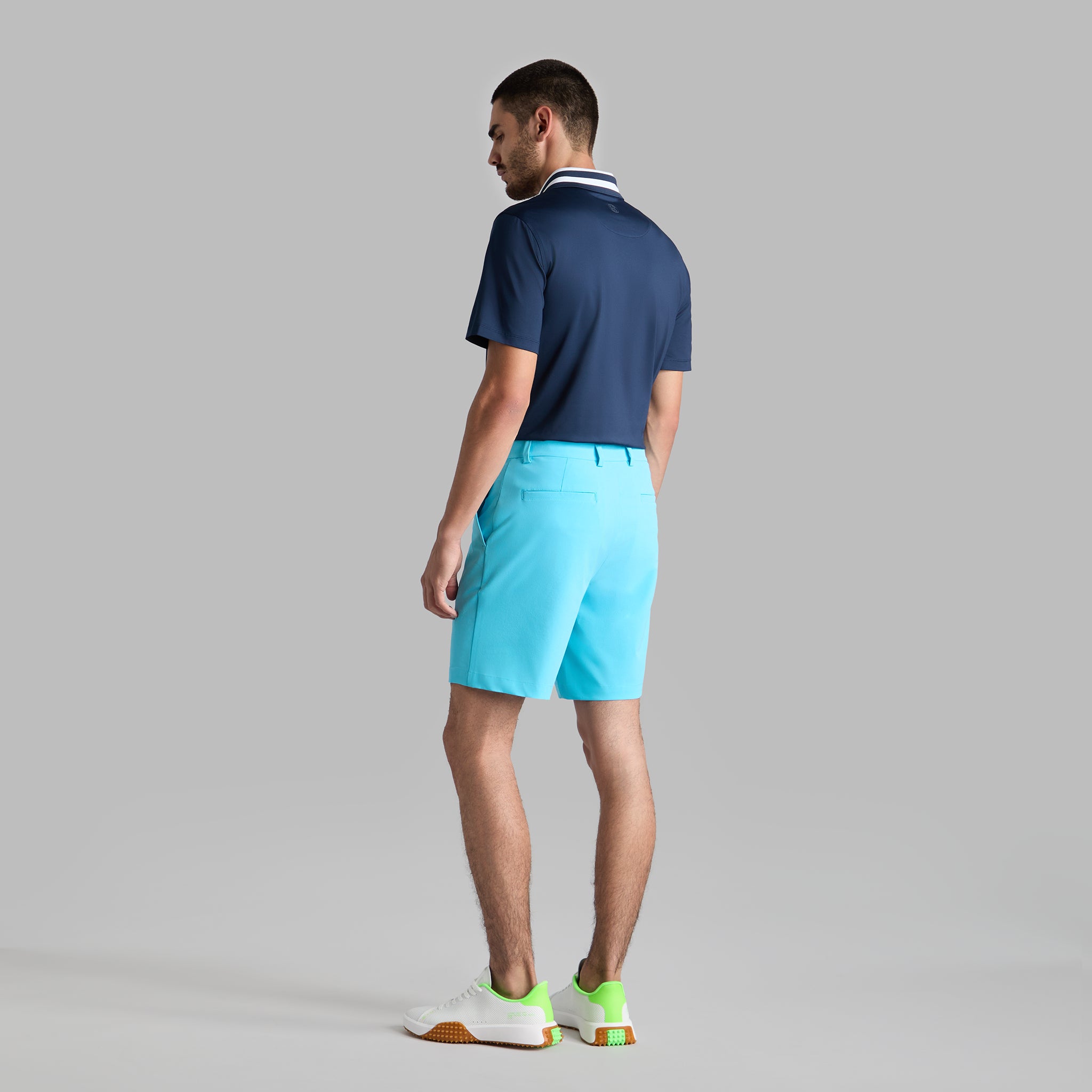 EMBROIDERED TECH JERSEY POLO TWILIGHT