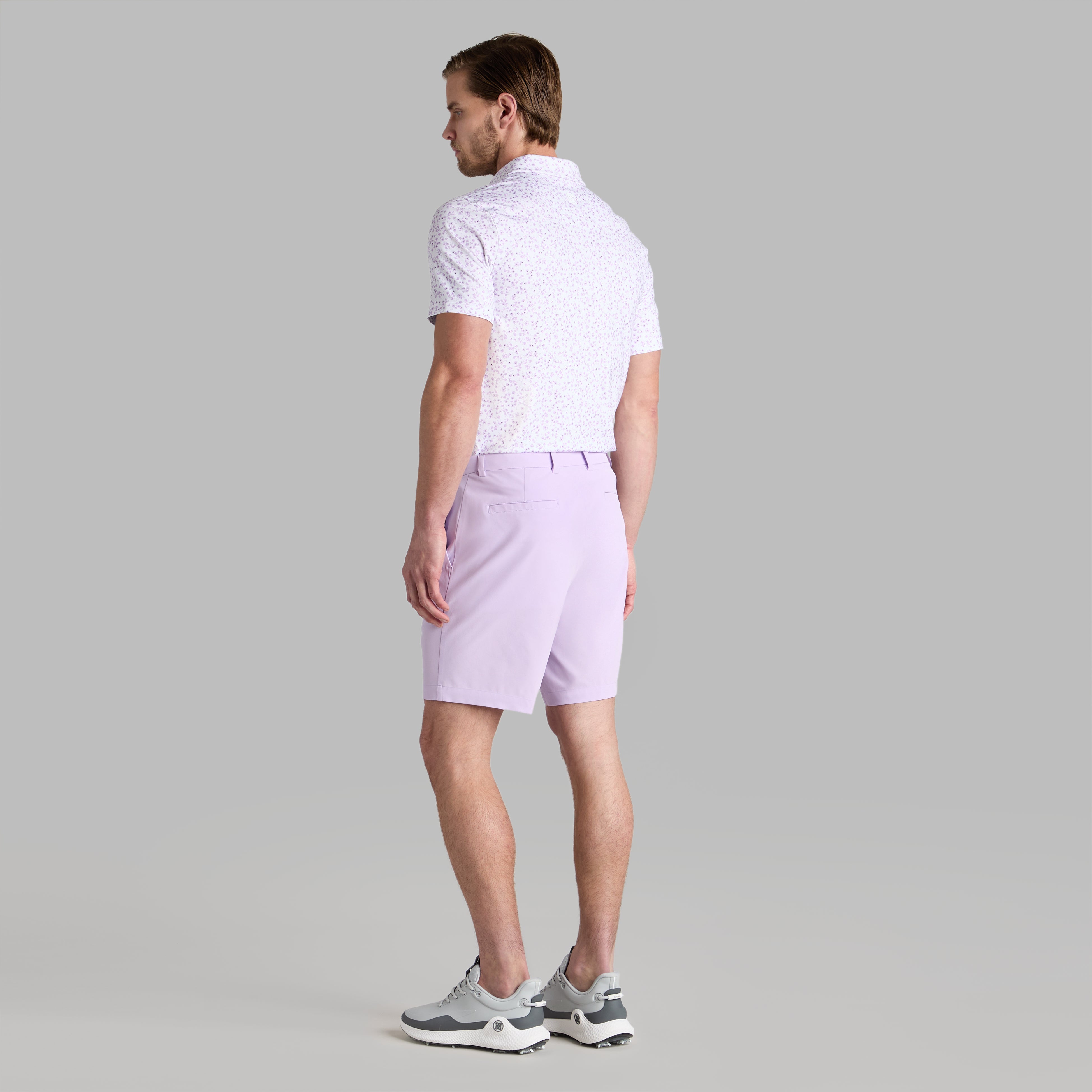 GARDEN TECH STRETCH JERSEY POLO IRIS