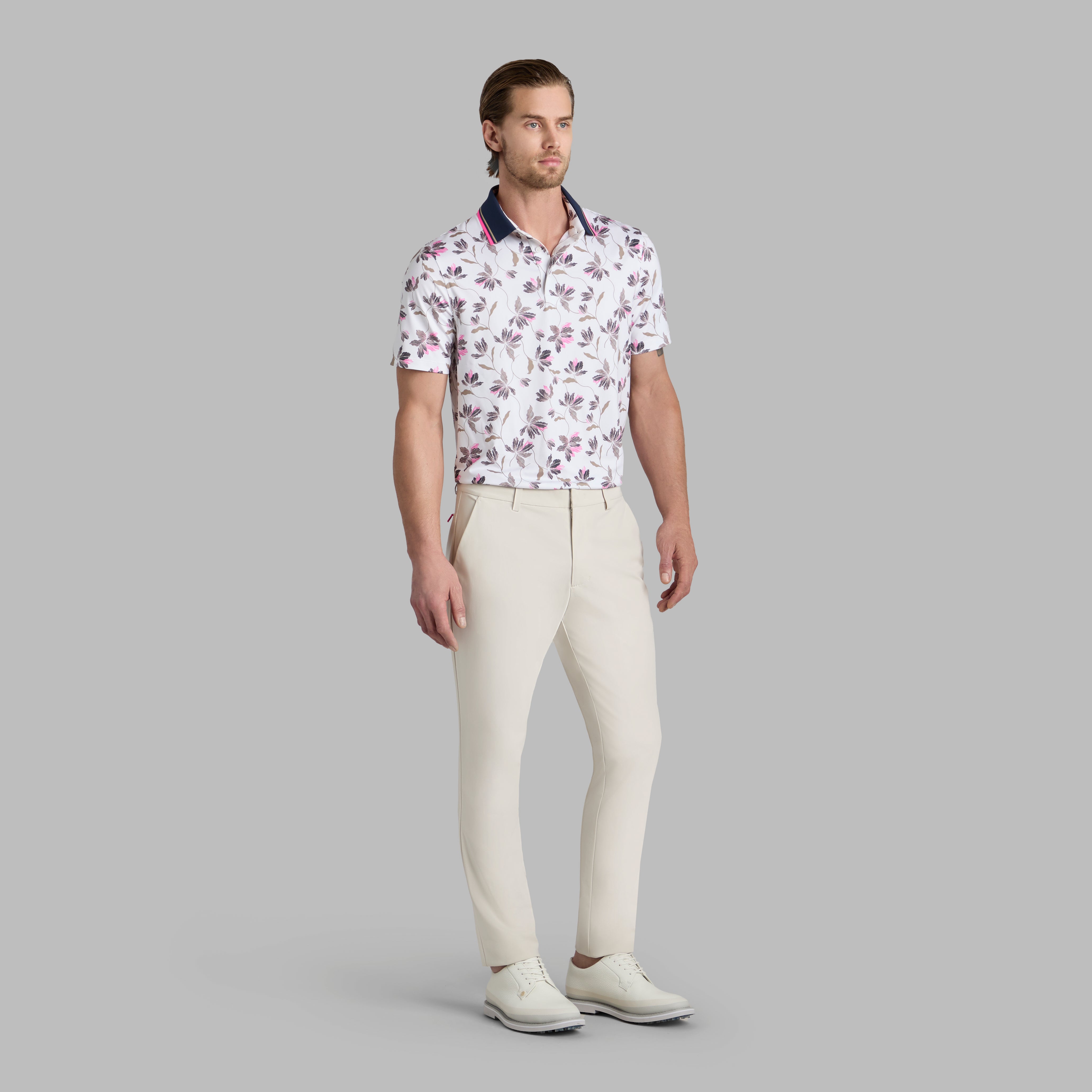 IRIS TECH STRETCH JERSEY POLO SNOW