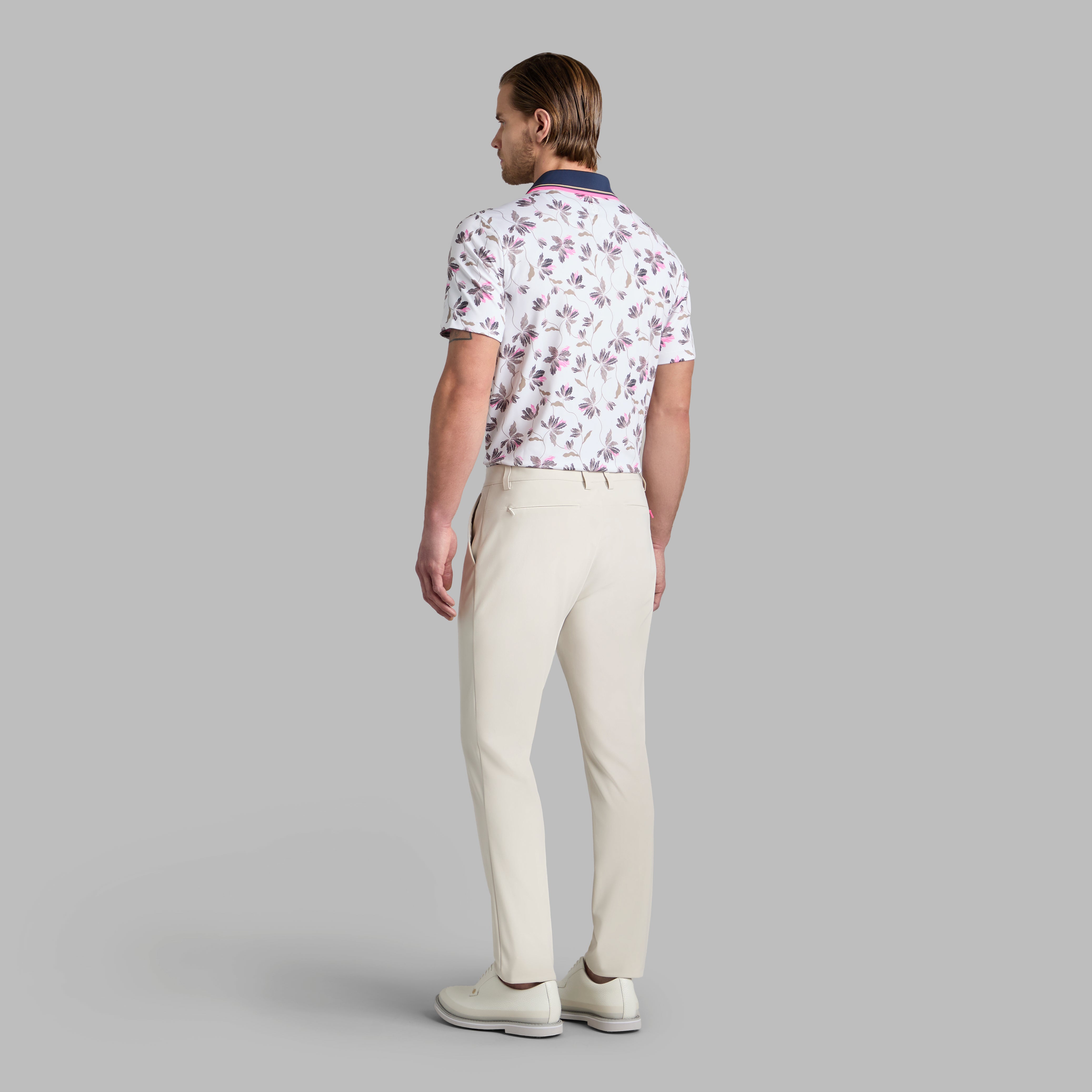 IRIS TECH STRETCH JERSEY POLO SNOW