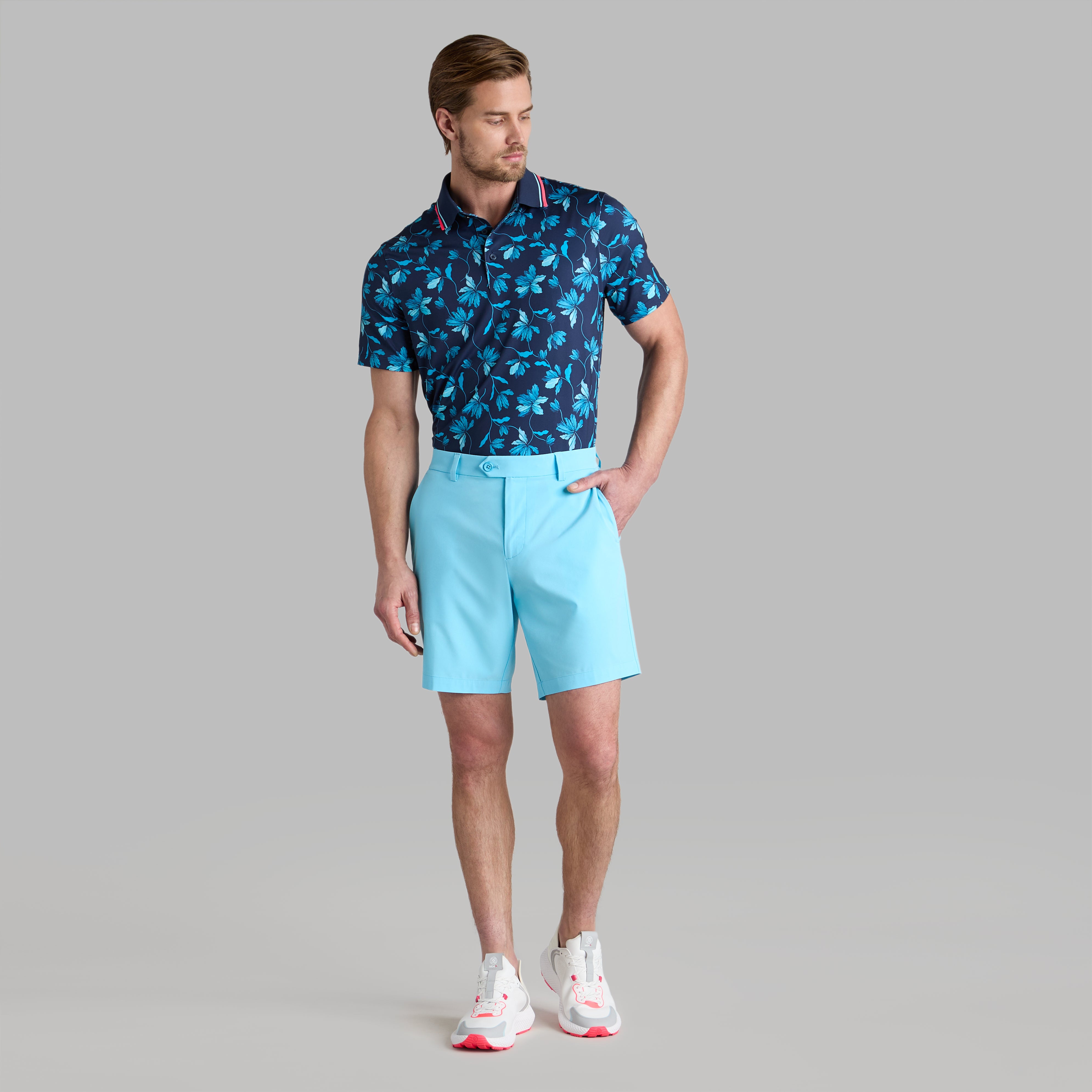 IRIS TECH STRETCH JERSEY POLO TWILIGHT