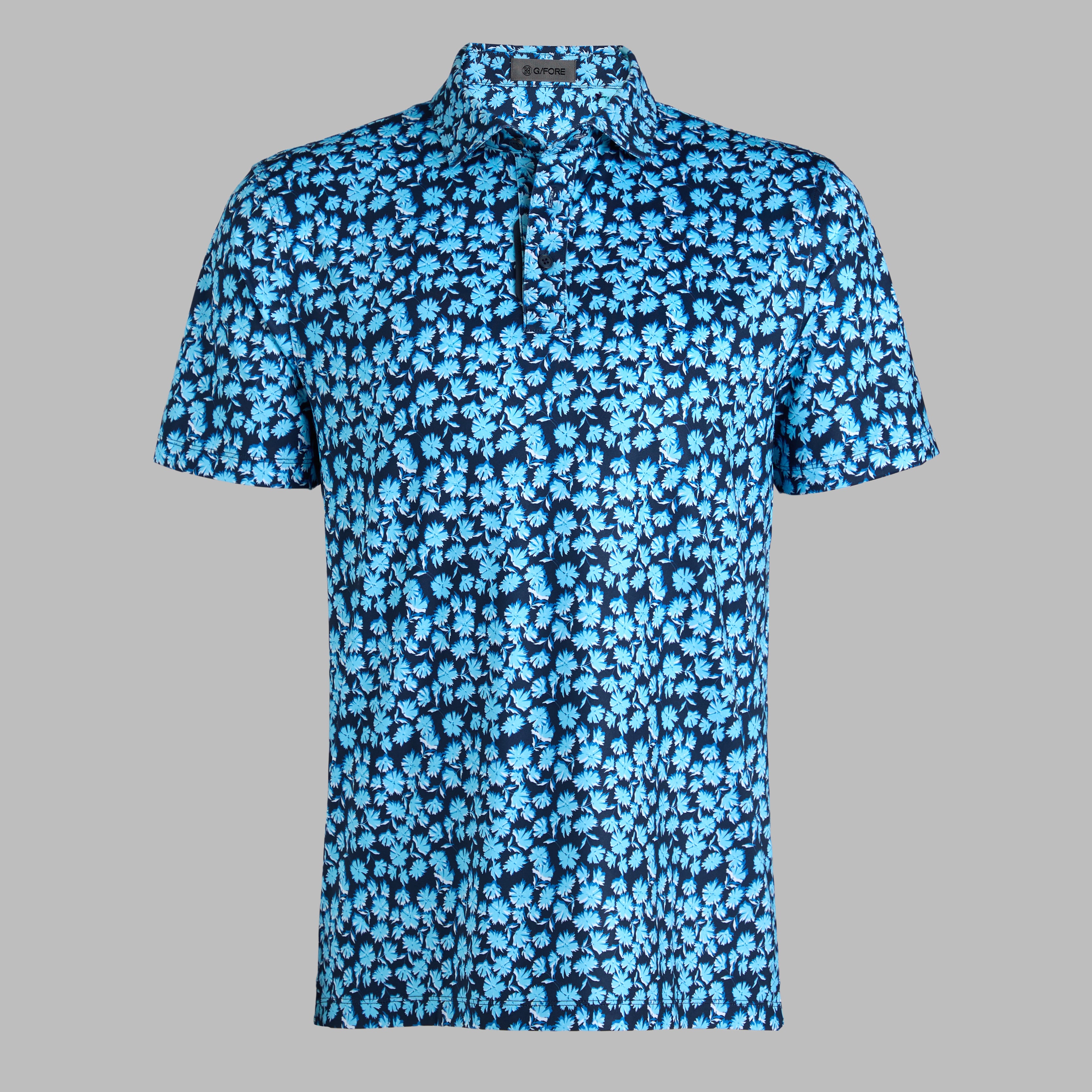 OPTIC FLORAL TECH STRETCH JERSEY POLO BREEZE
