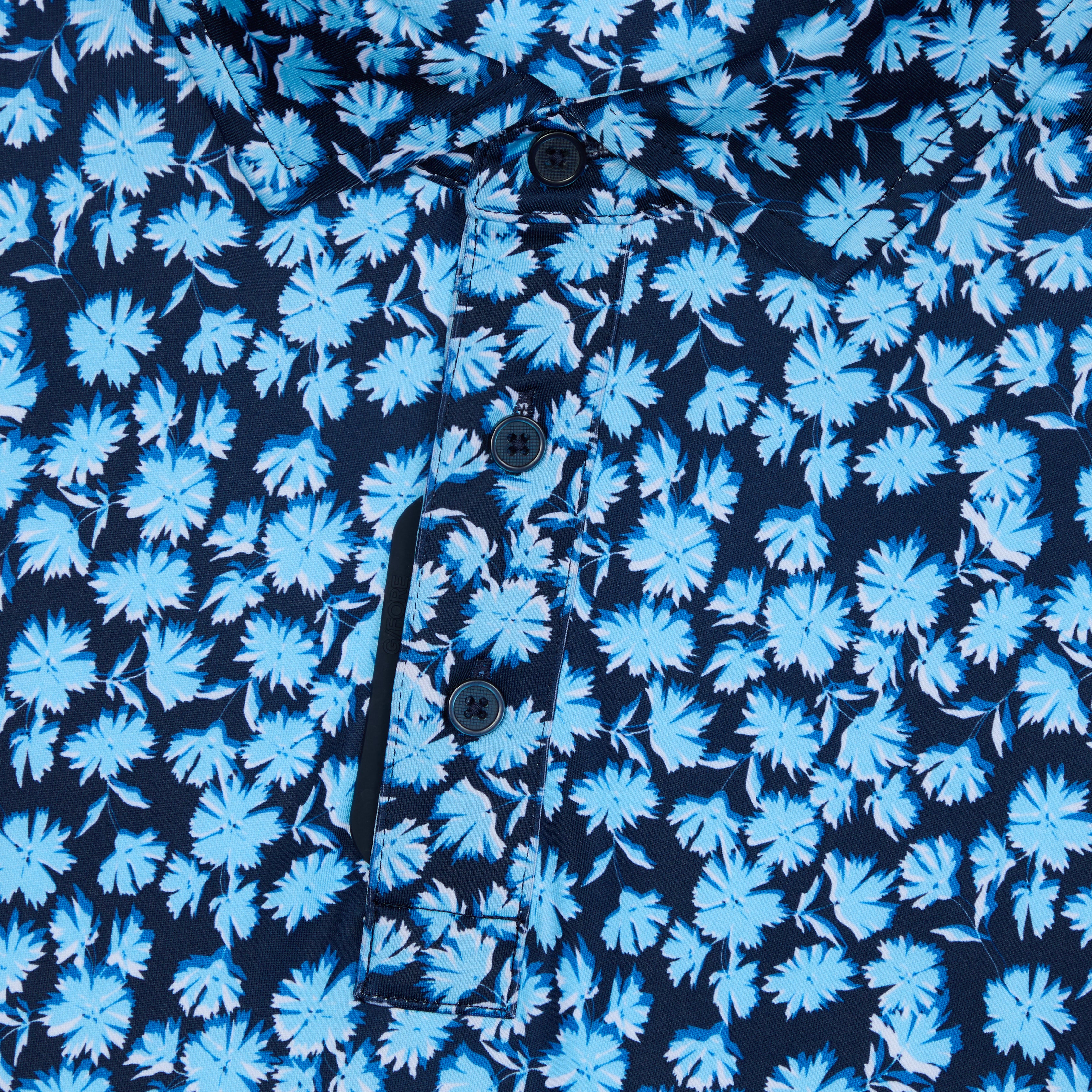 OPTIC FLORAL TECH STRETCH JERSEY POLO BREEZE