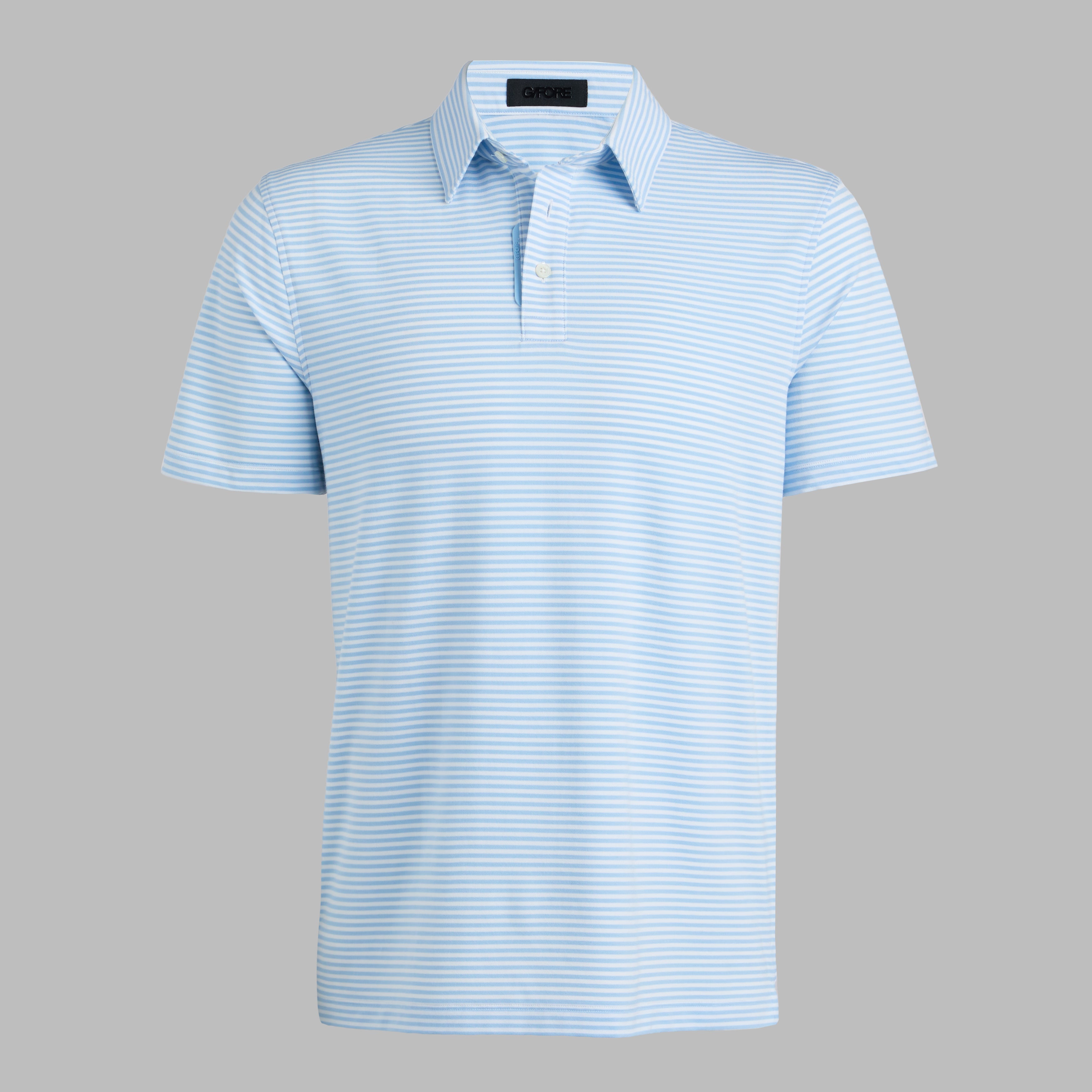 ALL PLAY STRIPE STRETCH KNIT POLO BAJA