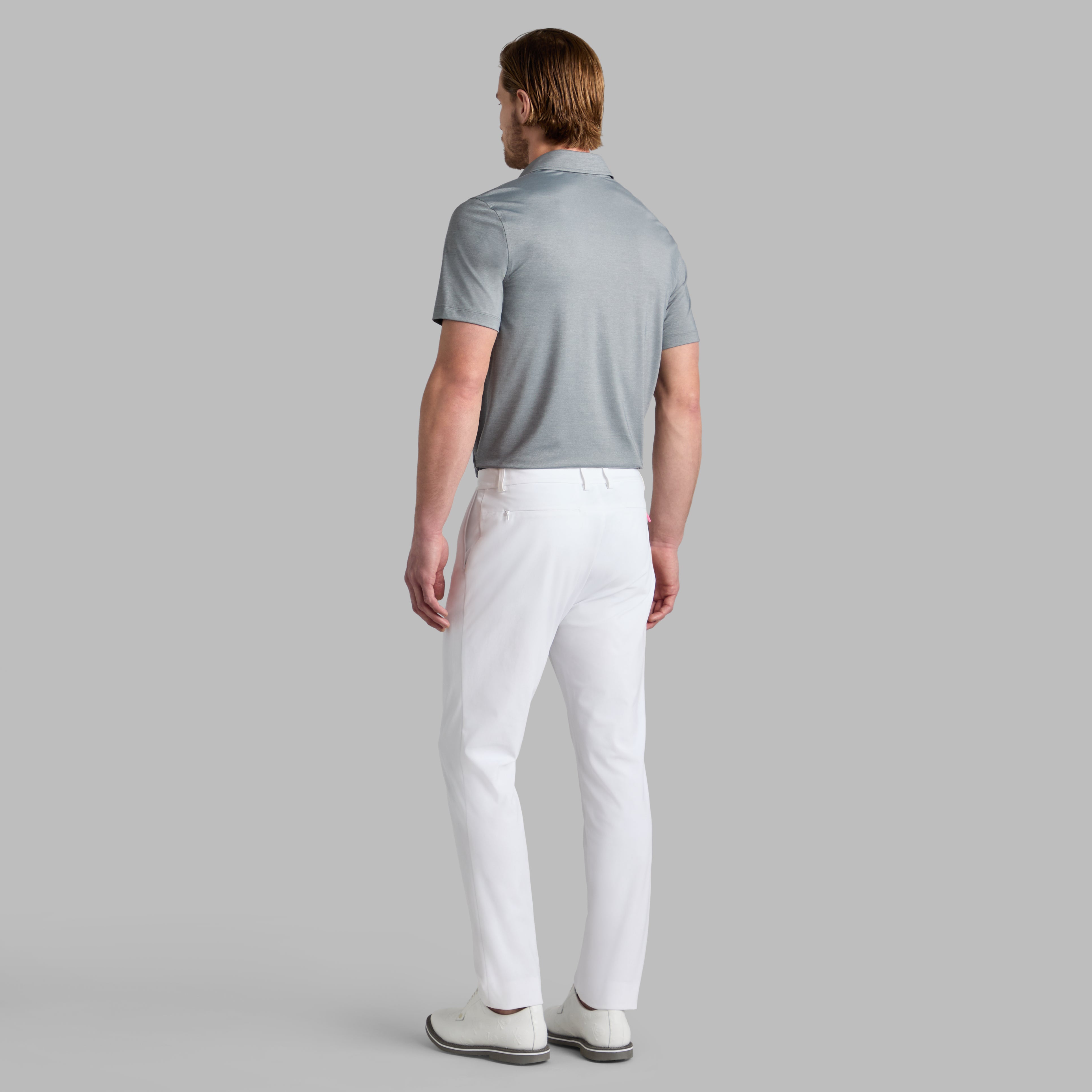 MÉLANGE ICE NYLON POLO CHARCOAL MÉLANGE