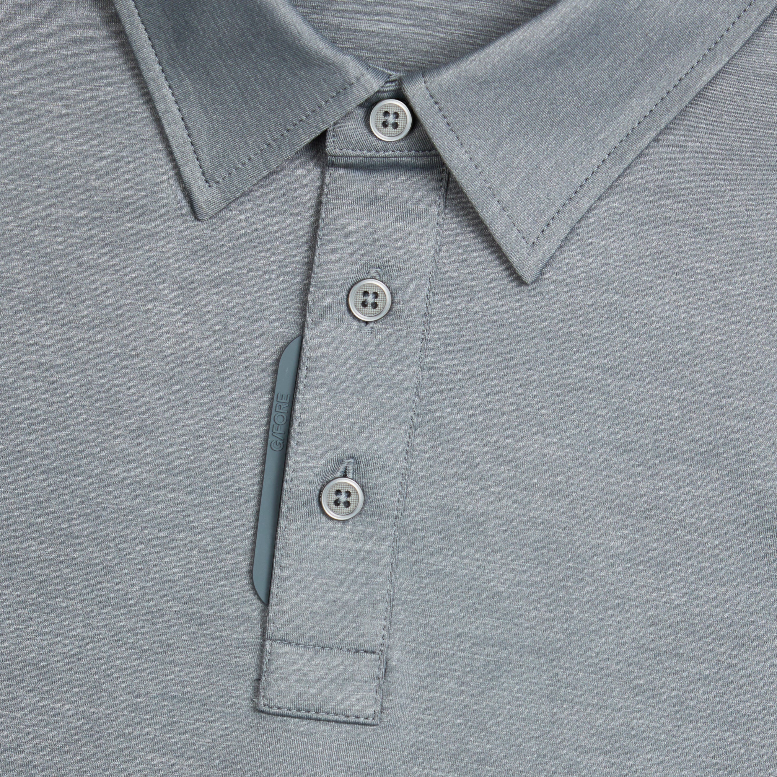 MÉLANGE ICE NYLON POLO CHARCOAL MÉLANGE