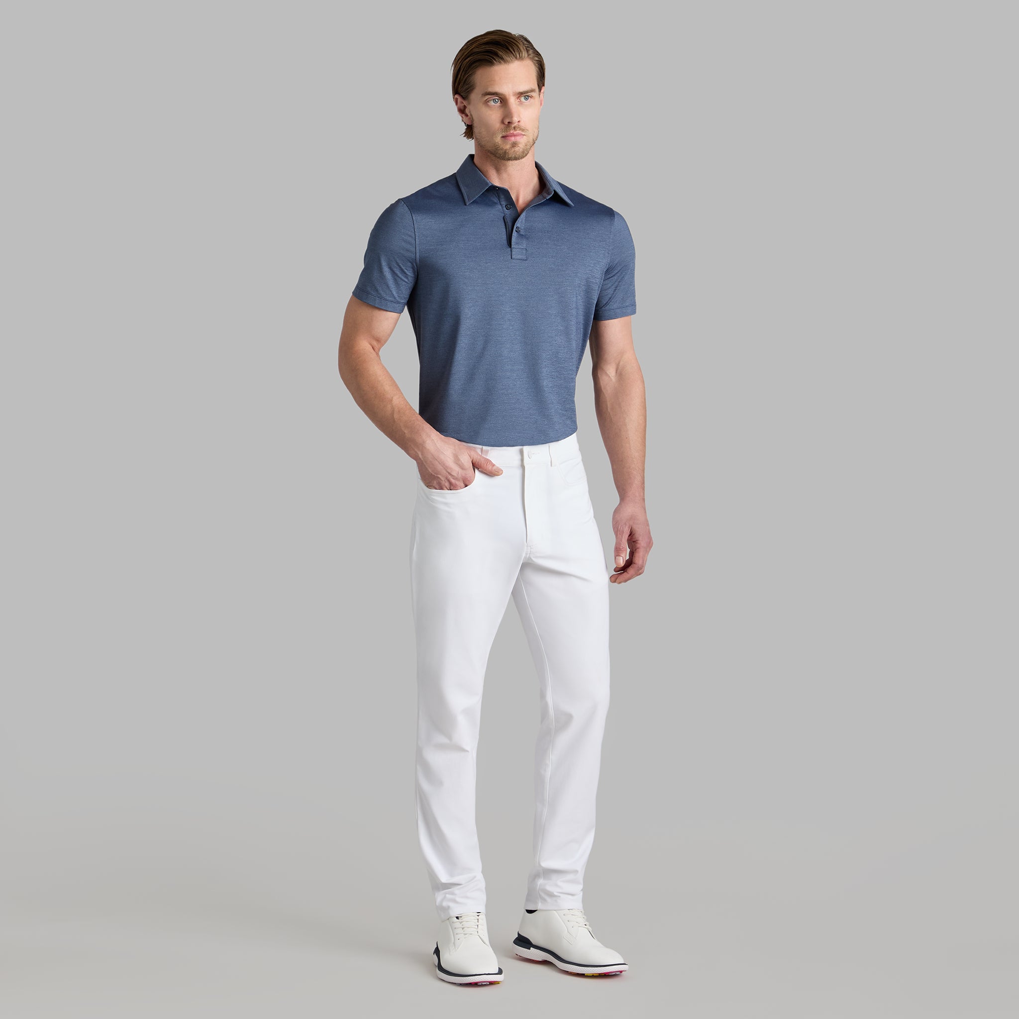 MÉLANGE ICE NYLON POLO TWILIGHT MÉLANGE