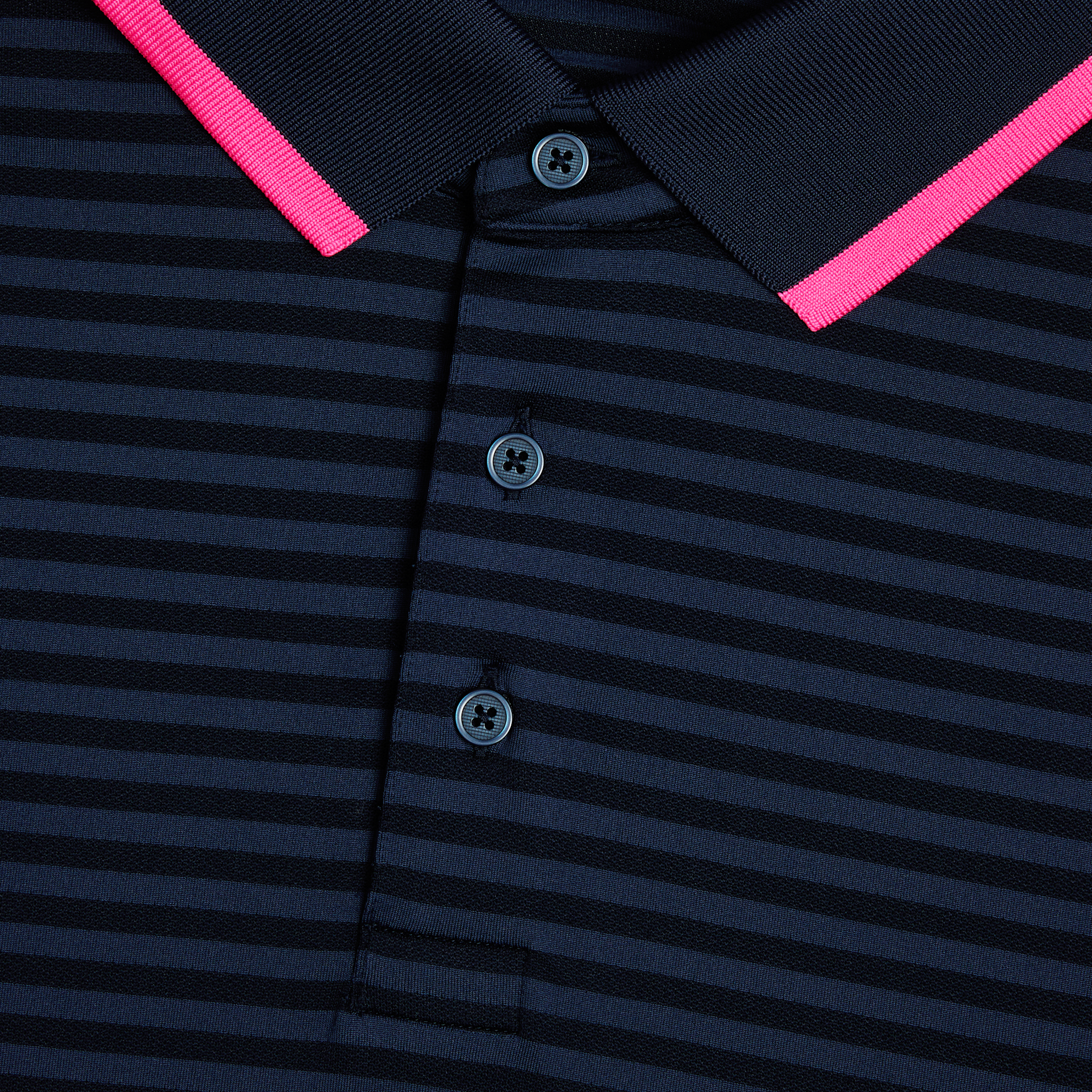 PERFORATED STRIPE JERSEY POLO TWILIGHT