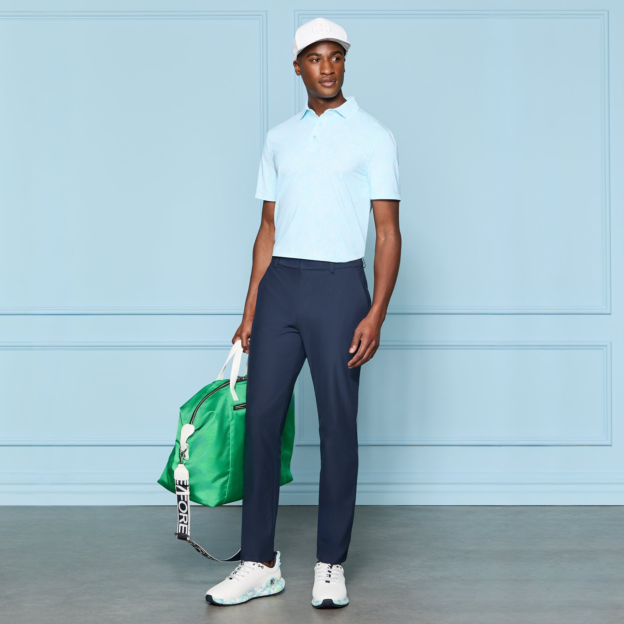 HYDRANGEA TECH JERSEY POLO CENOTE