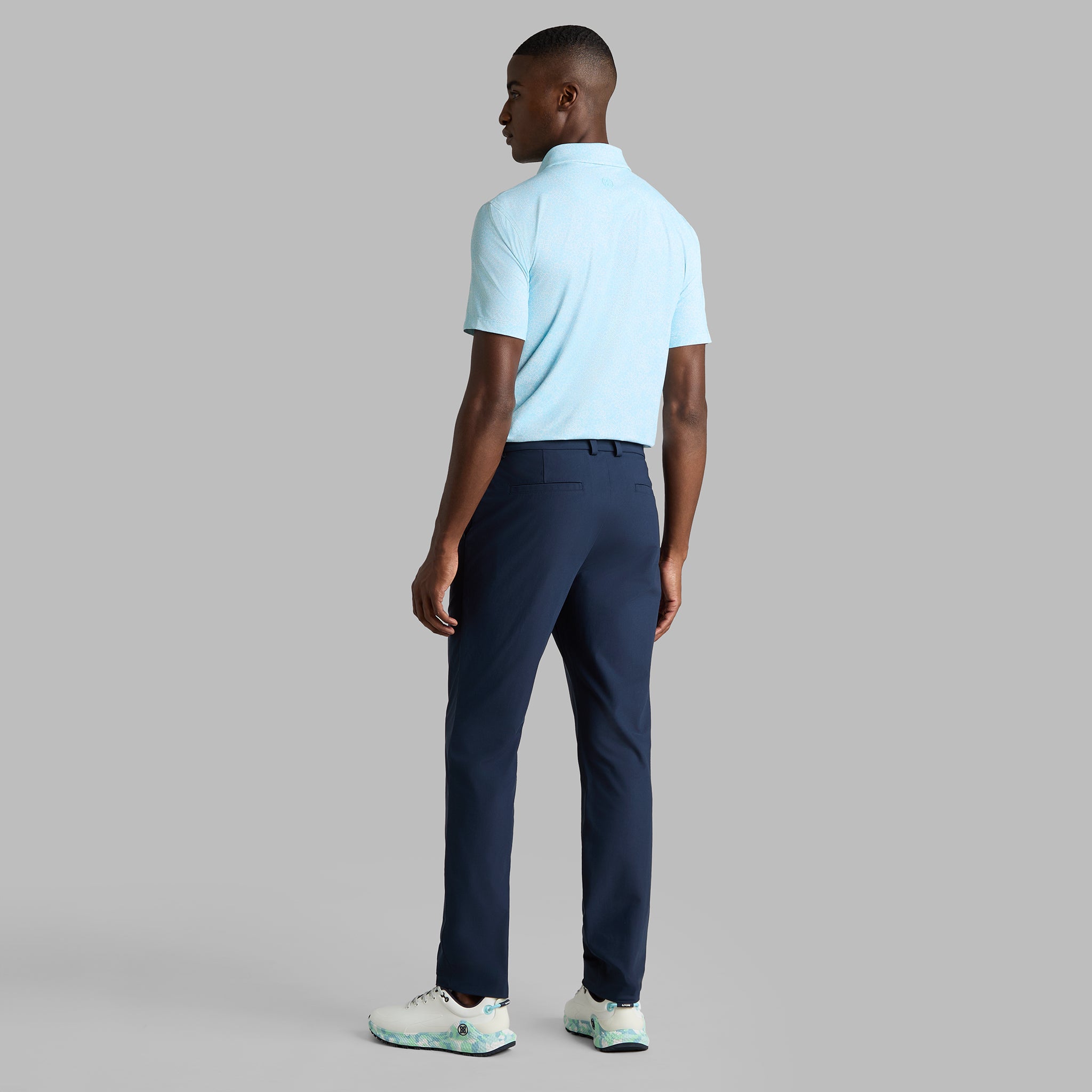 HYDRANGEA TECH JERSEY POLO CENOTE