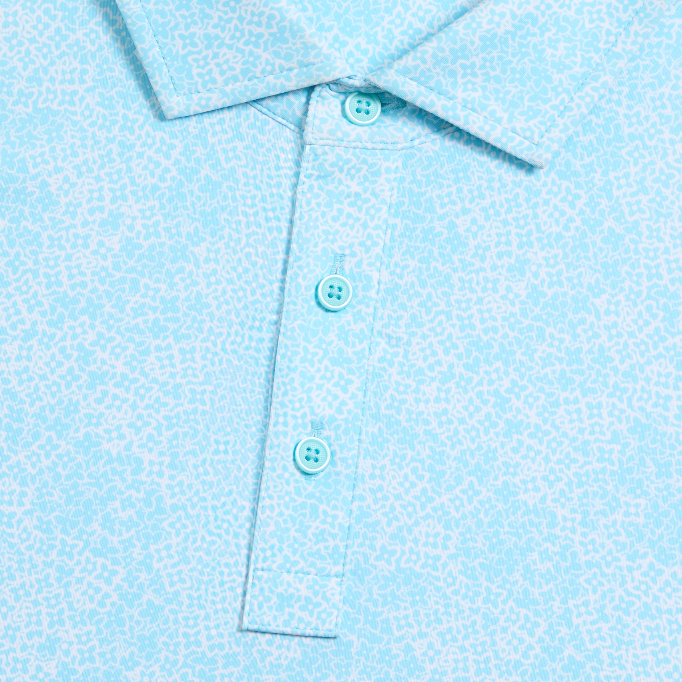 HYDRANGEA TECH JERSEY POLO CENOTE