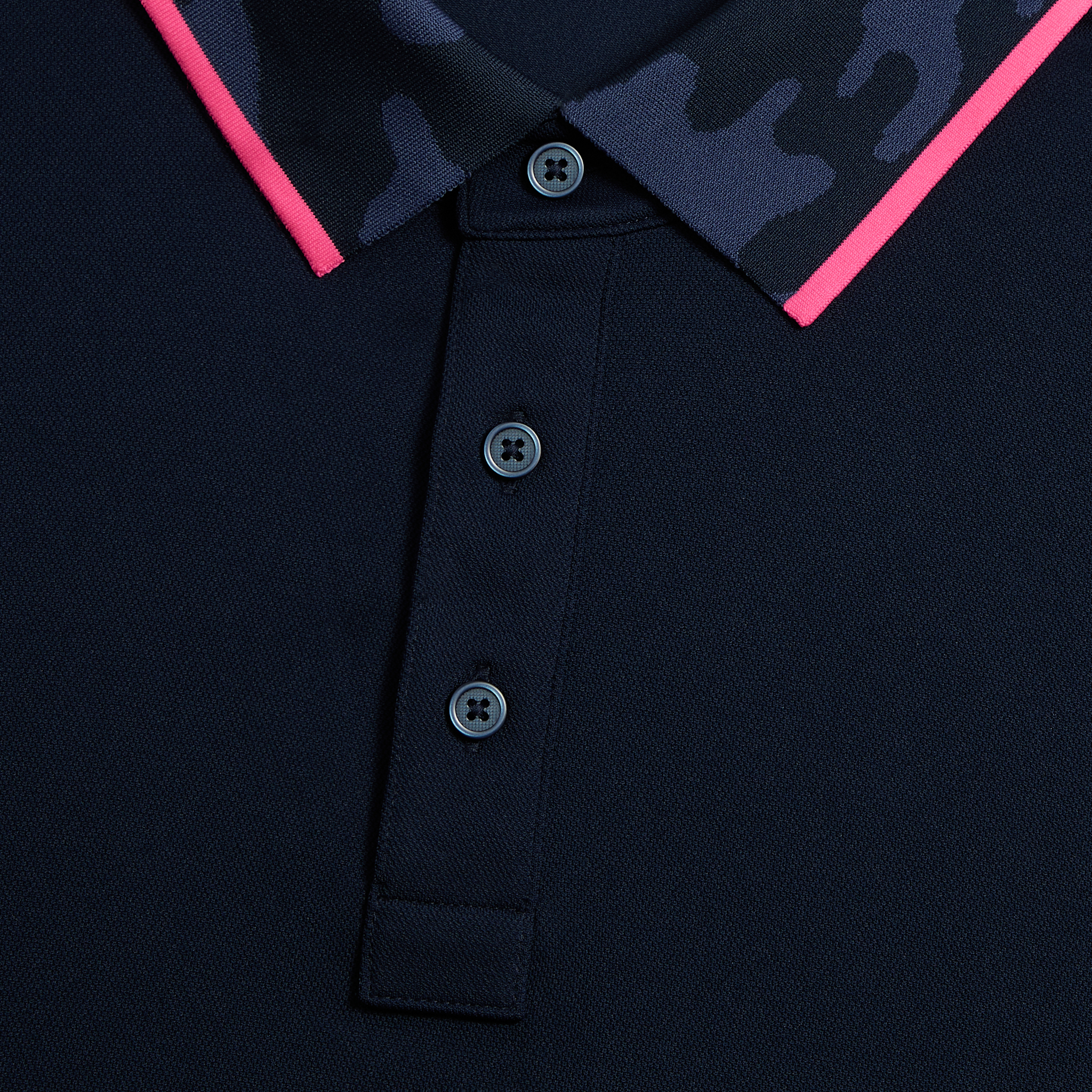 CAMO COLLAR PERFORMANCE PIQUÉ POLO TWILIGHT