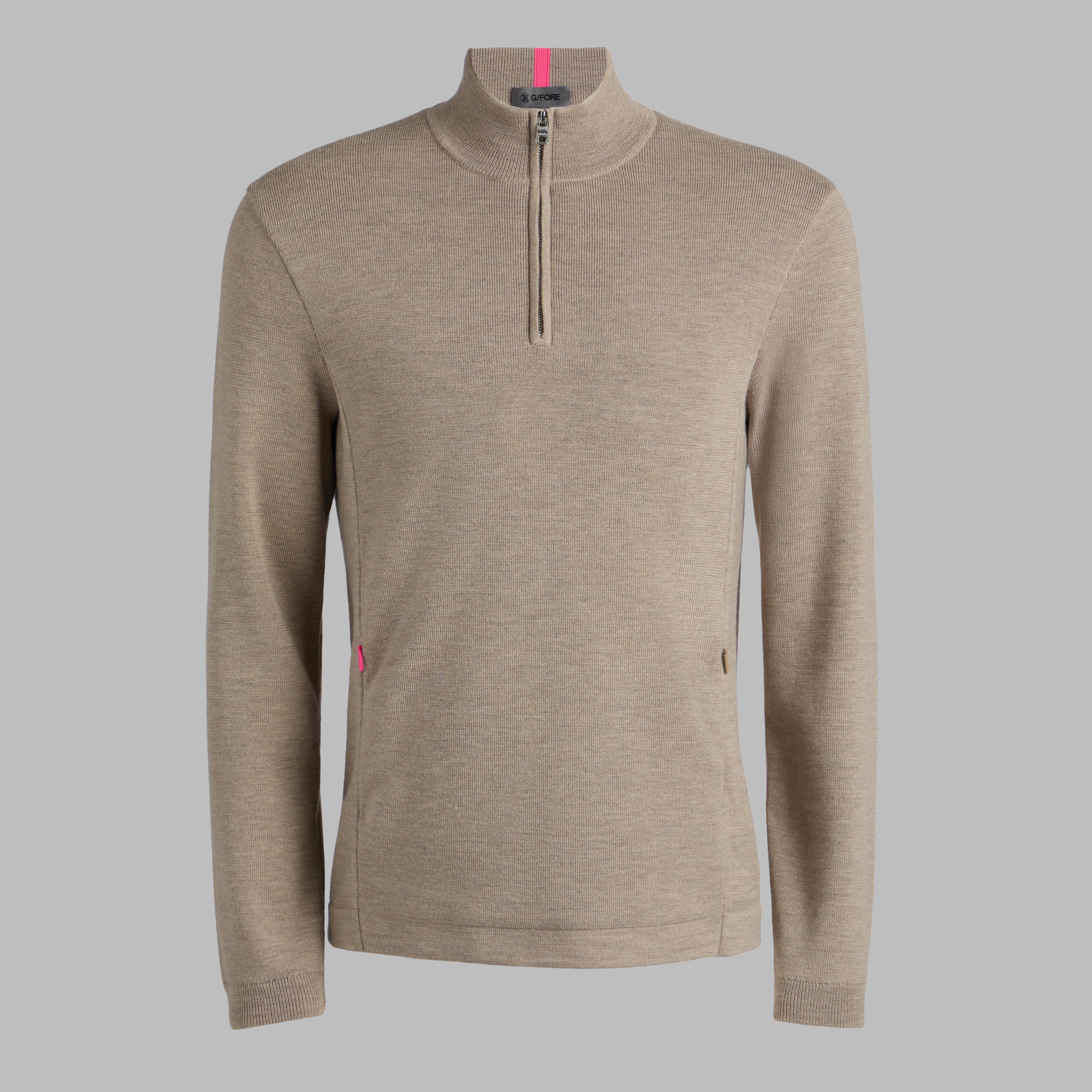 MERINO WOOL WINDBREAKER PULLOVER DUNE