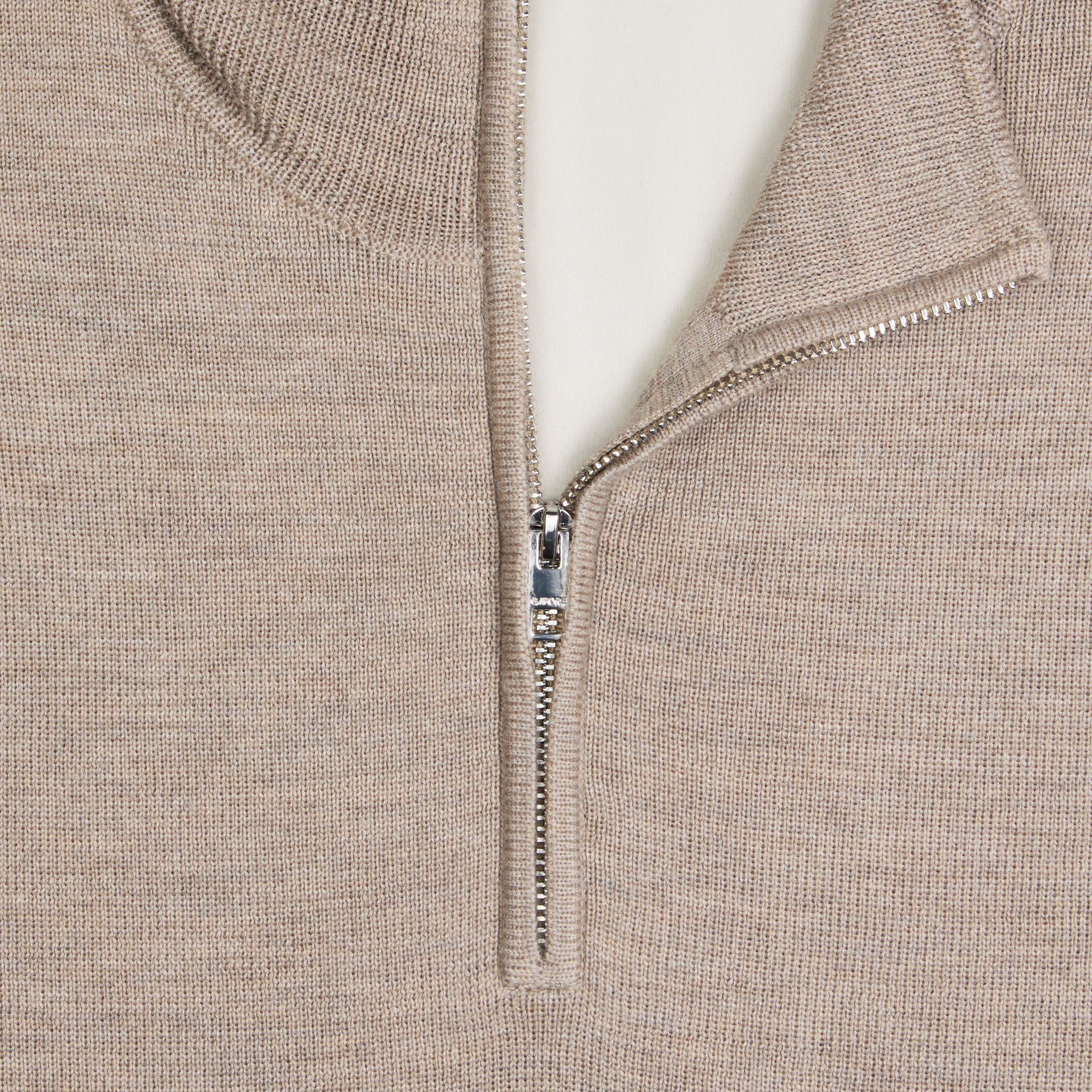 MERINO WOOL WINDBREAKER PULLOVER DUNE