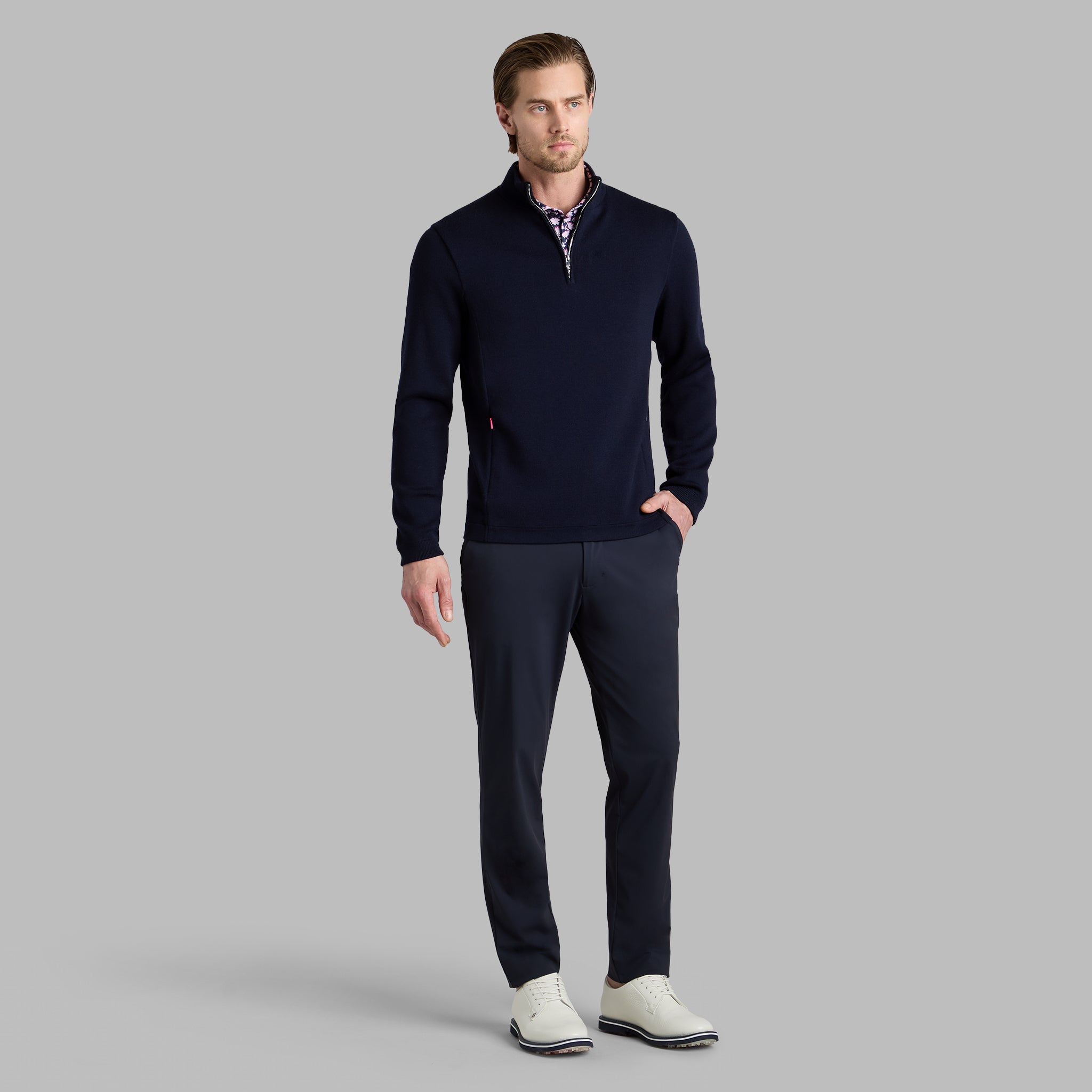 MERINO WOOL WINDBREAKER PULLOVER TWILIGHT