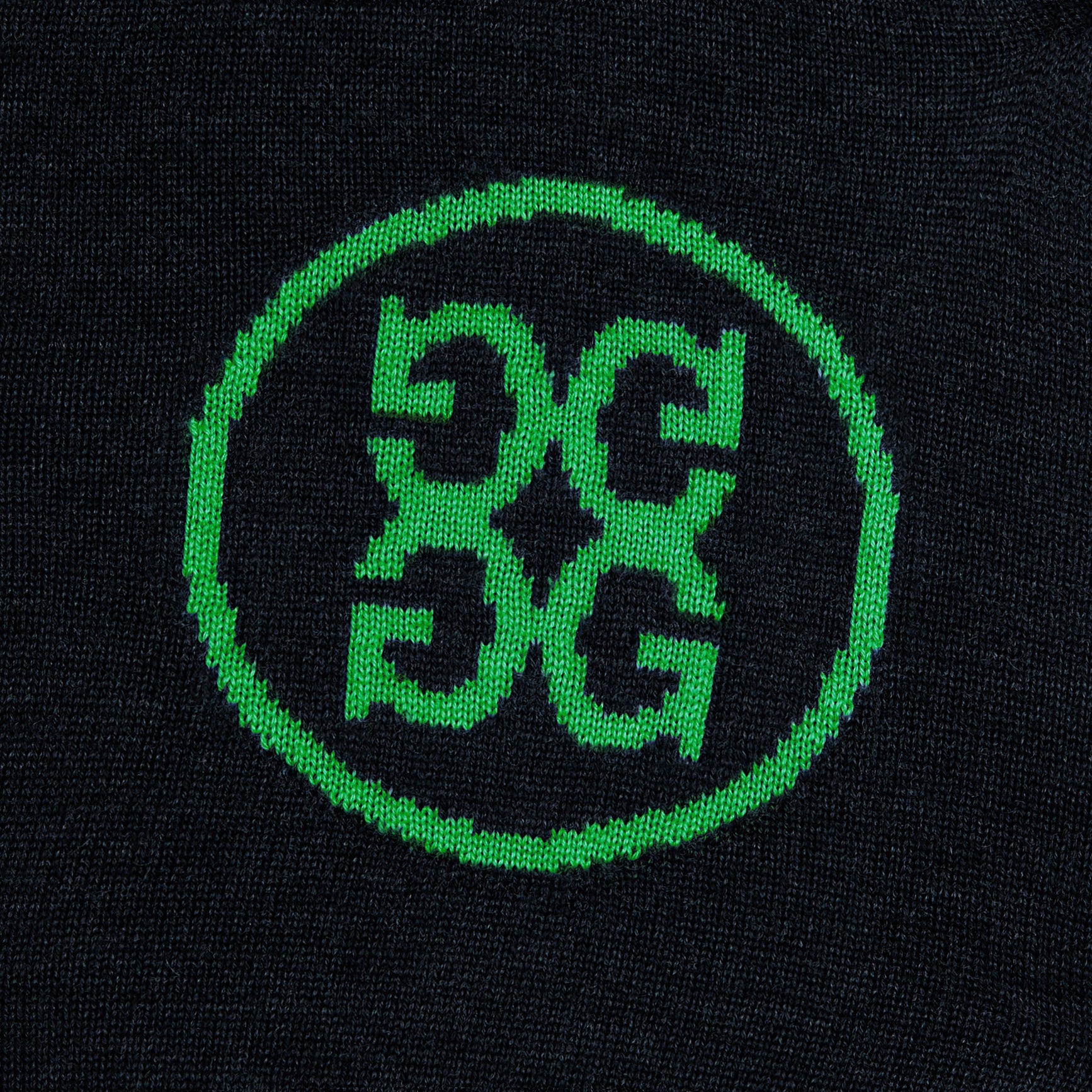 CIRCLE G MERINO WOOL CREWNECK SWEATER INK