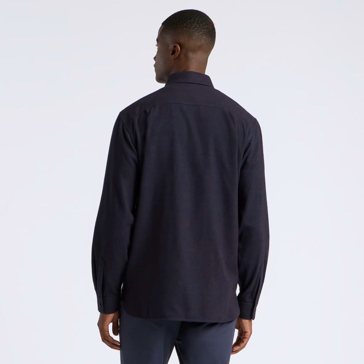 Brushed Flannel Overshirt Twilight