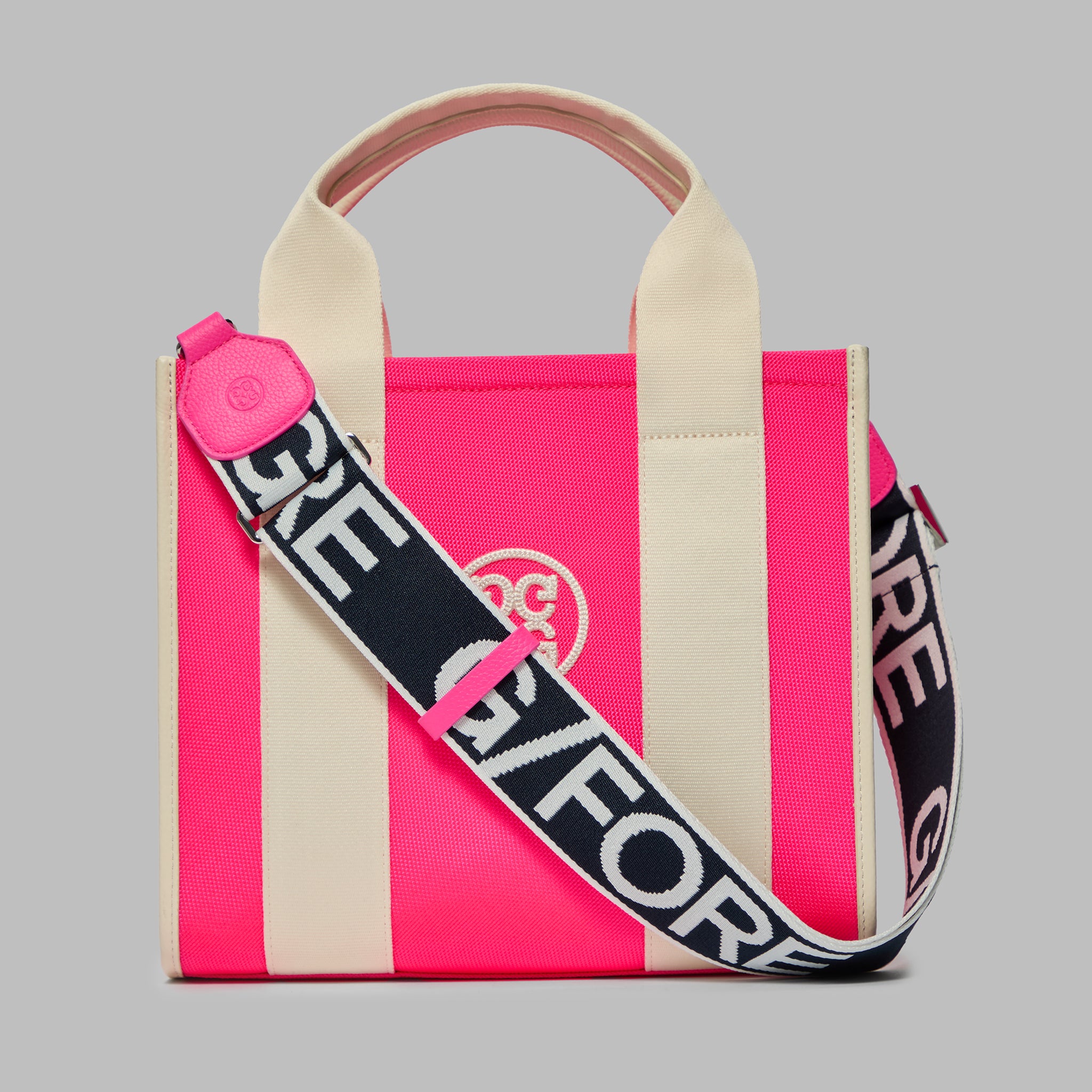 Pray For Birdies Canvas Square Bag Knockout Pink