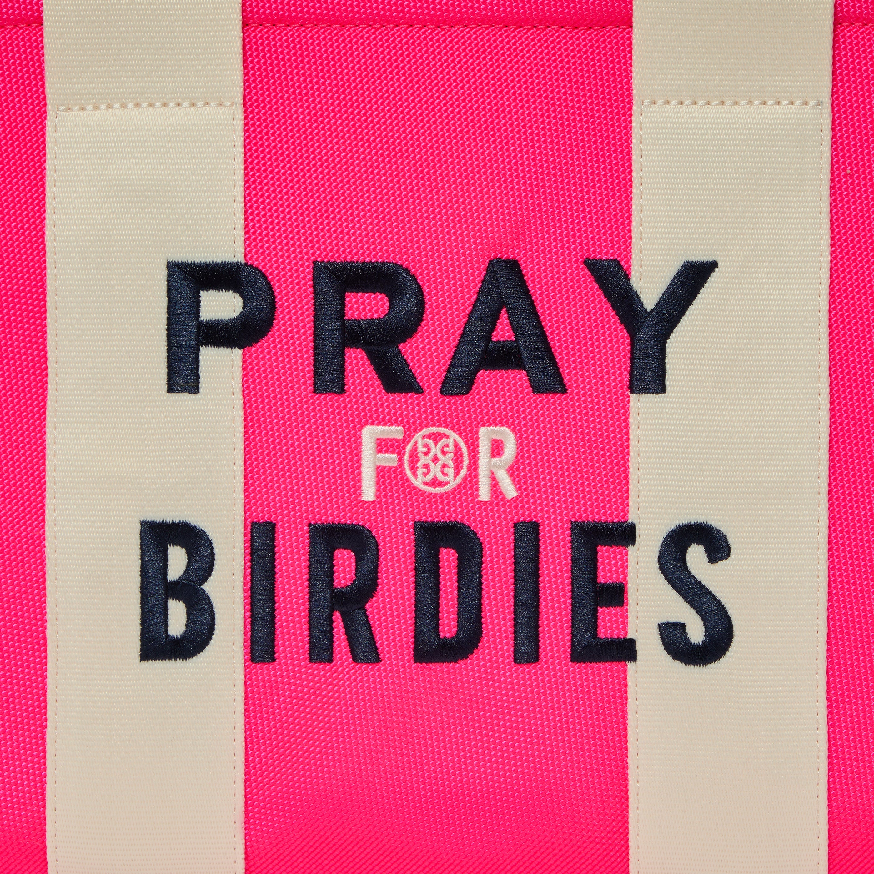 Pray For Birdies Canvas Square Bag Knockout Pink