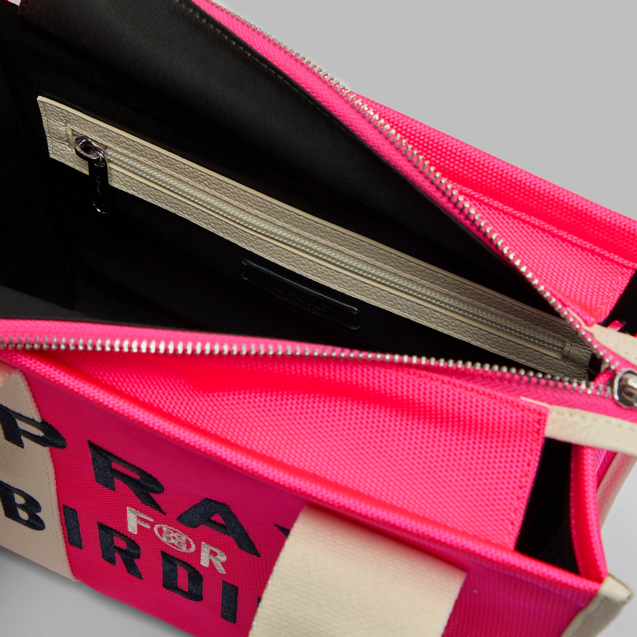 Pray For Birdies Canvas Square Bag Knockout Pink
