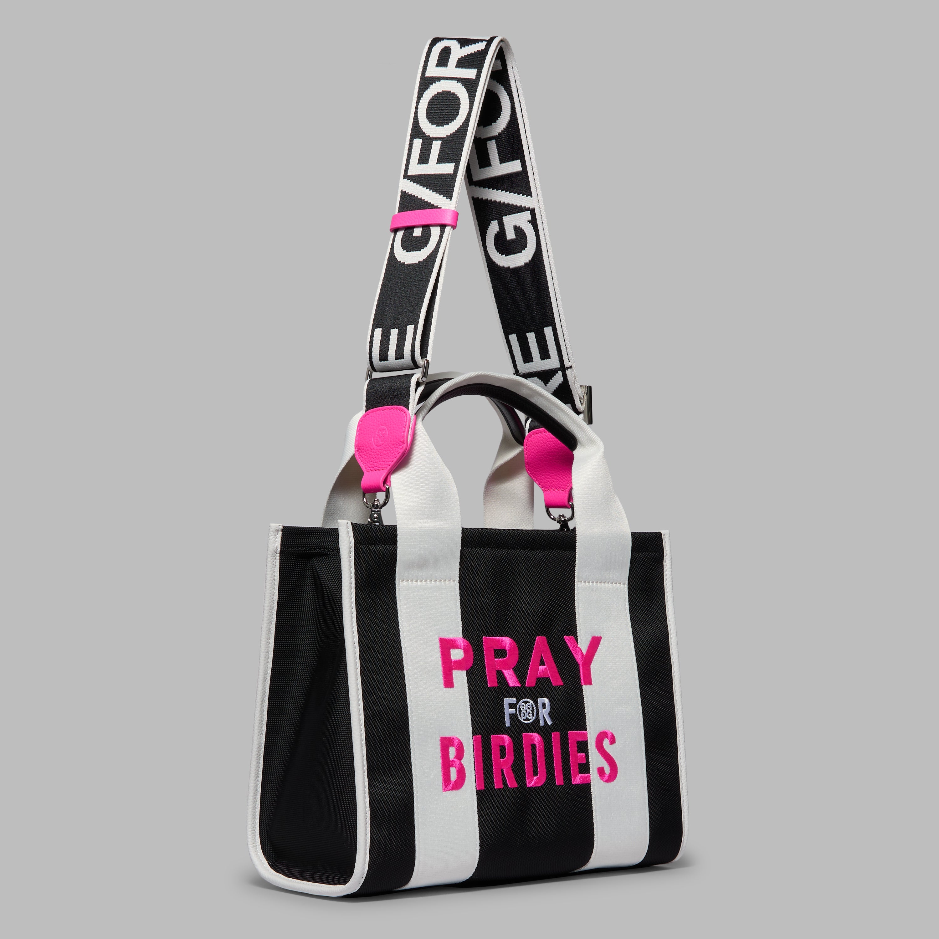 Pray For Birdies Canvas Square Bag ONYX