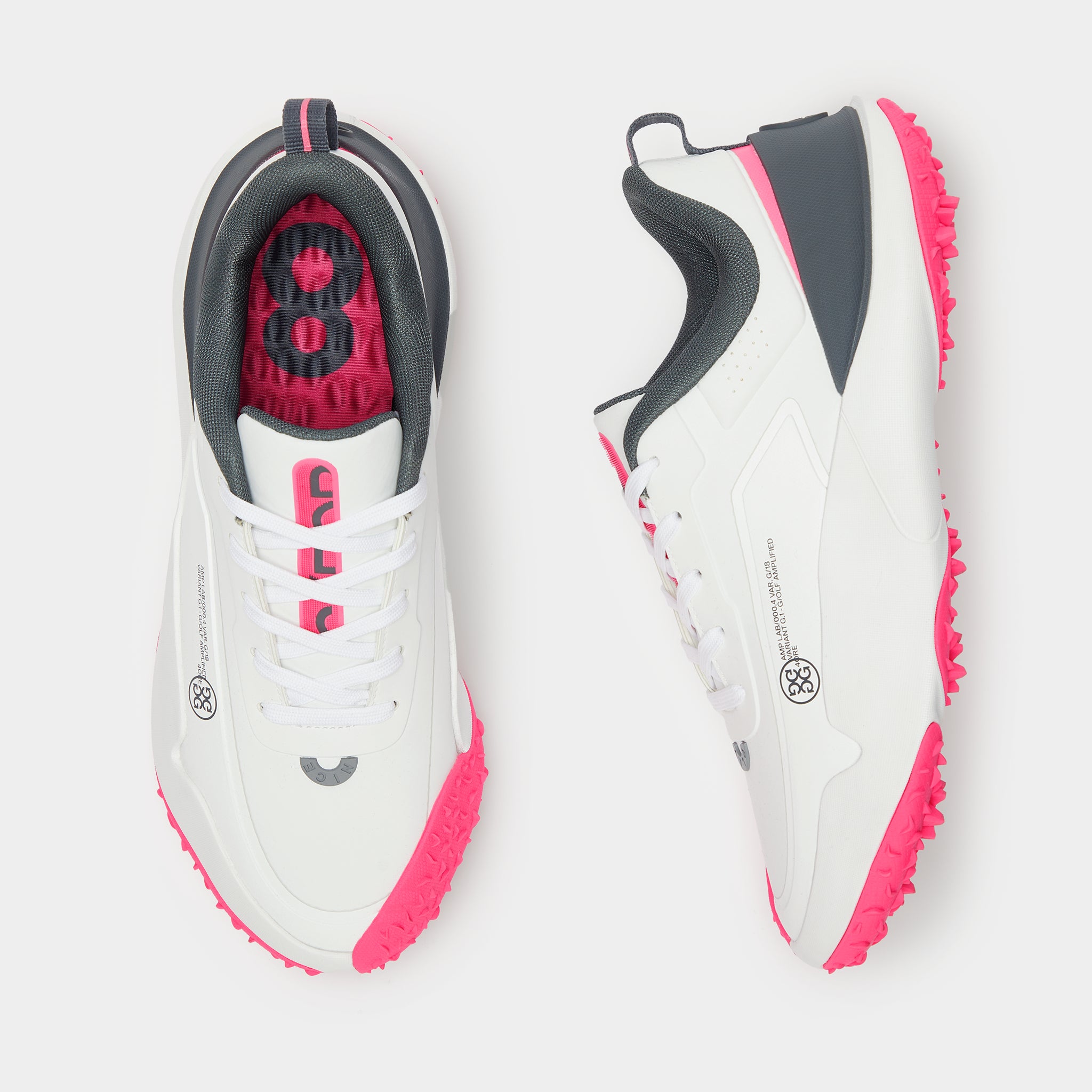 G/18 GOLF SHOE SNOW/KNOCK OUT PINK
