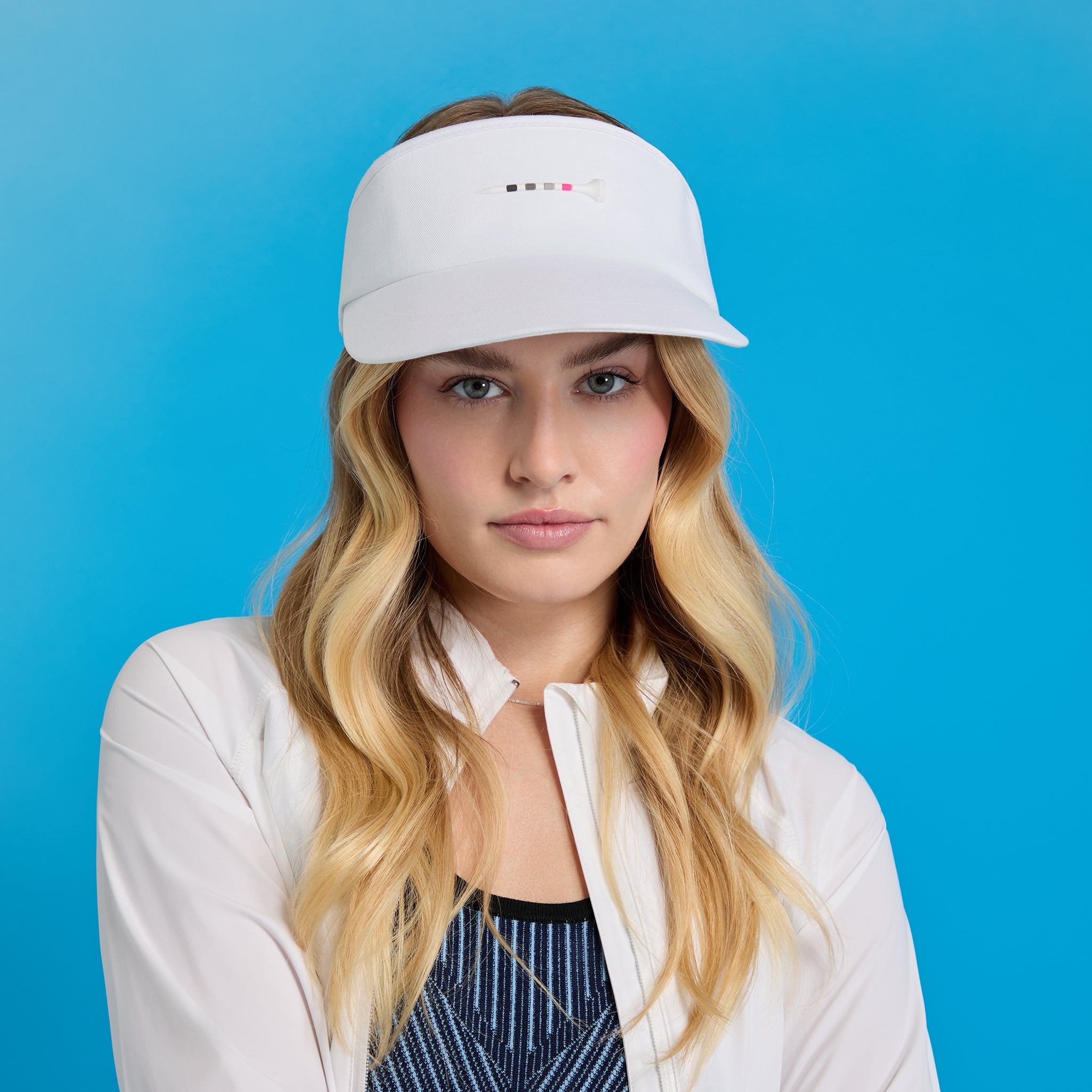 SILICONE TEE VISOR SNOW