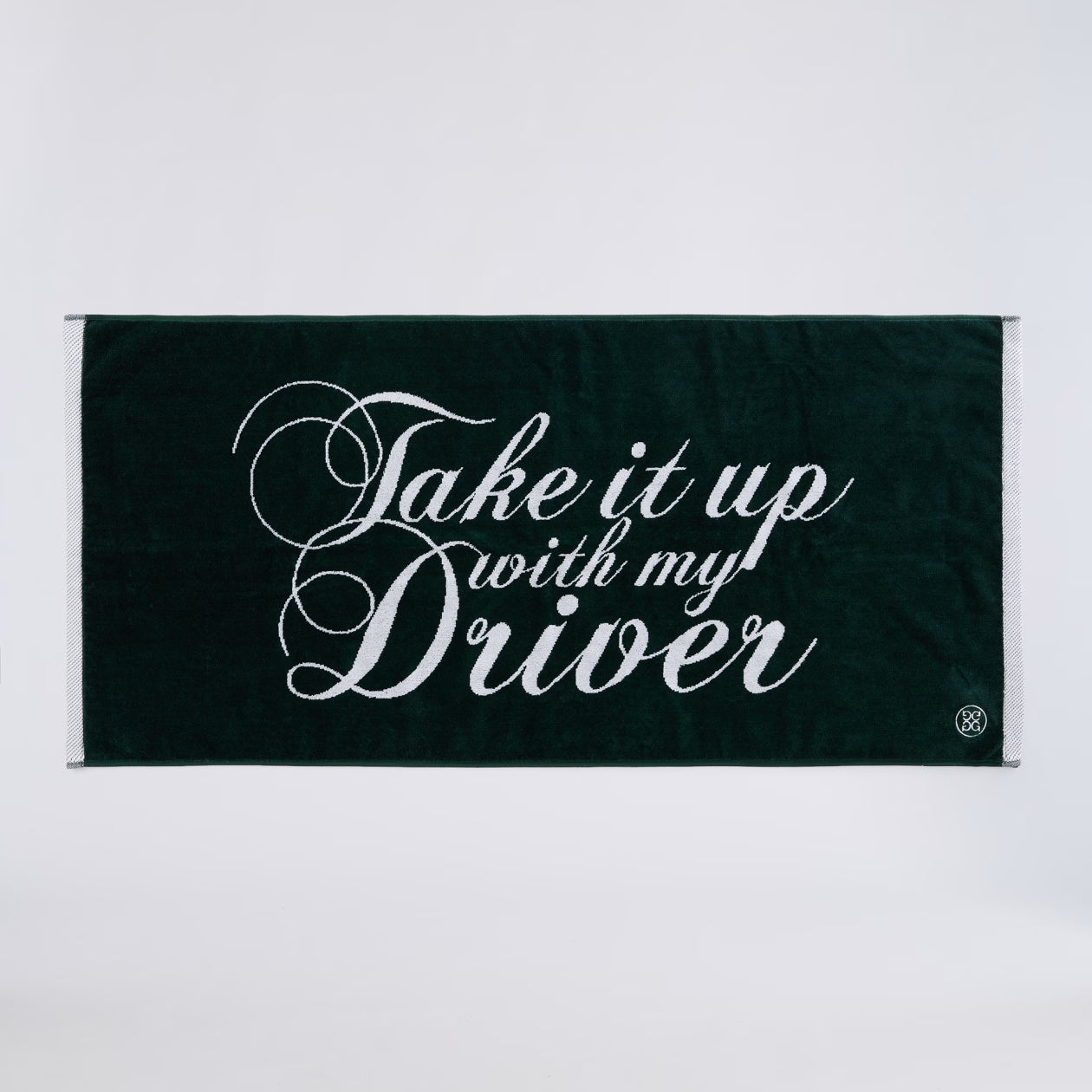 Take It Up With My Driver Golf Towel Pine