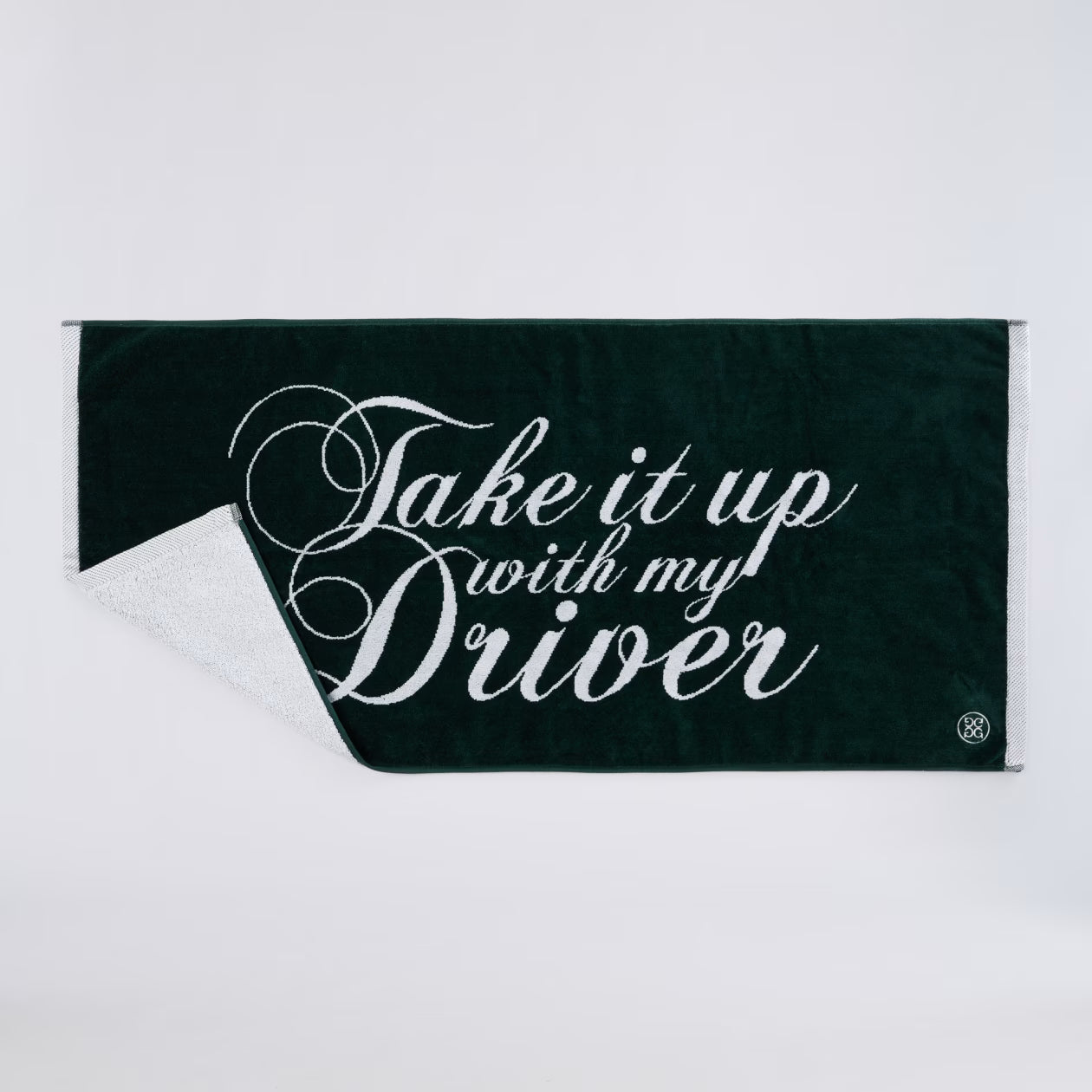 Take It Up With My Driver Golf Towel Pine
