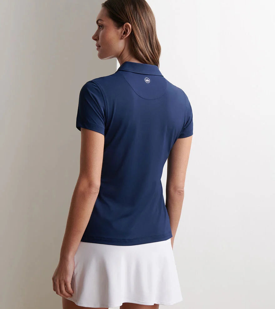 SHORT SLEEVE BUTTON POLO NAVY