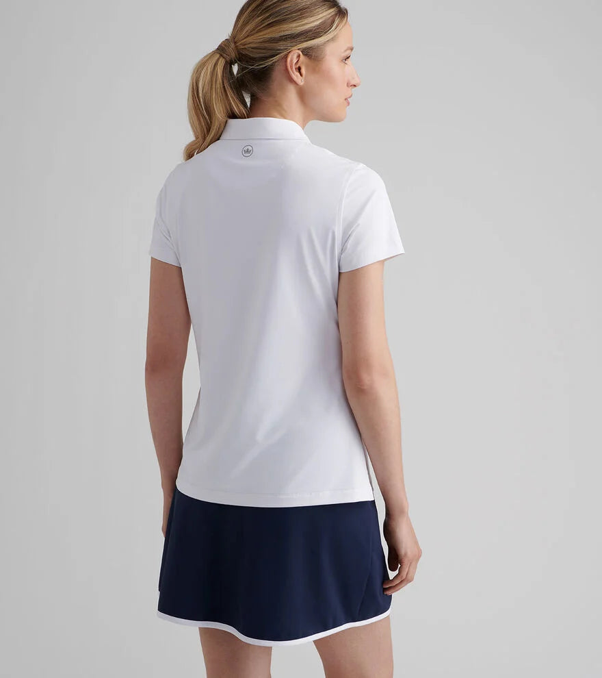 SHORT SLEEVE BUTTON POLO WHITE