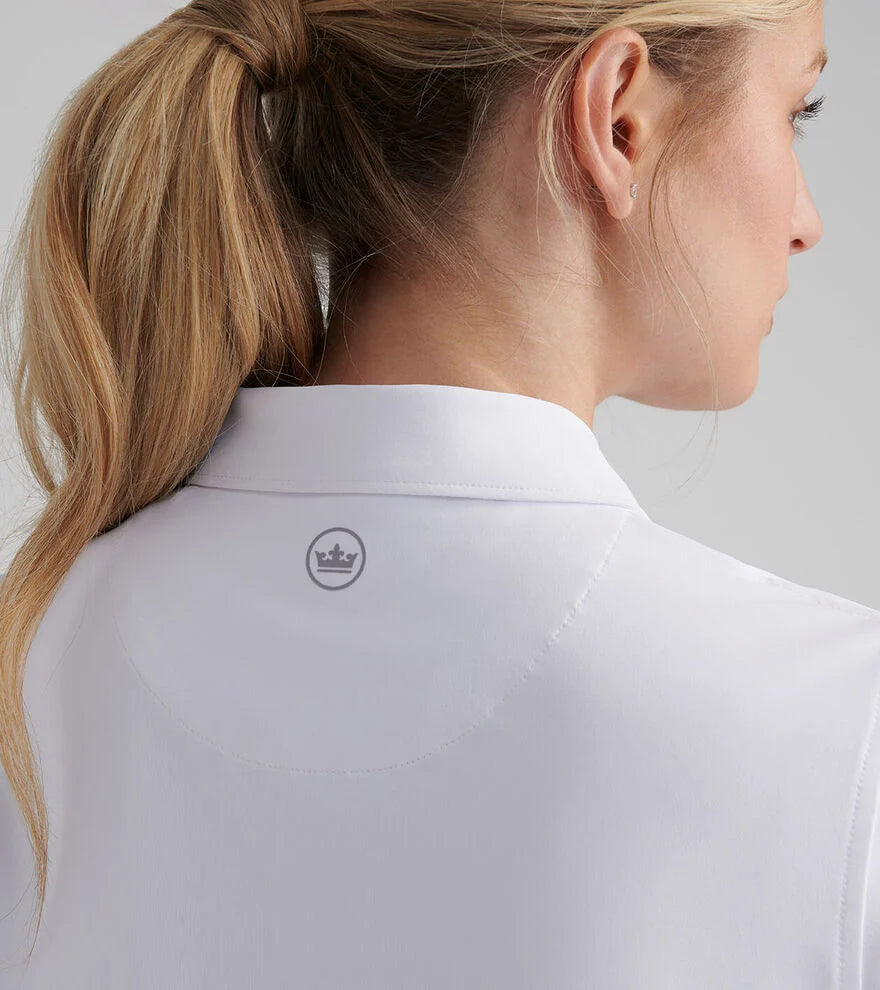 SHORT SLEEVE BUTTON POLO WHITE