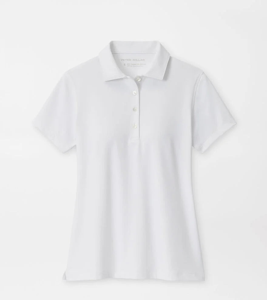 SHORT SLEEVE BUTTON POLO WHITE