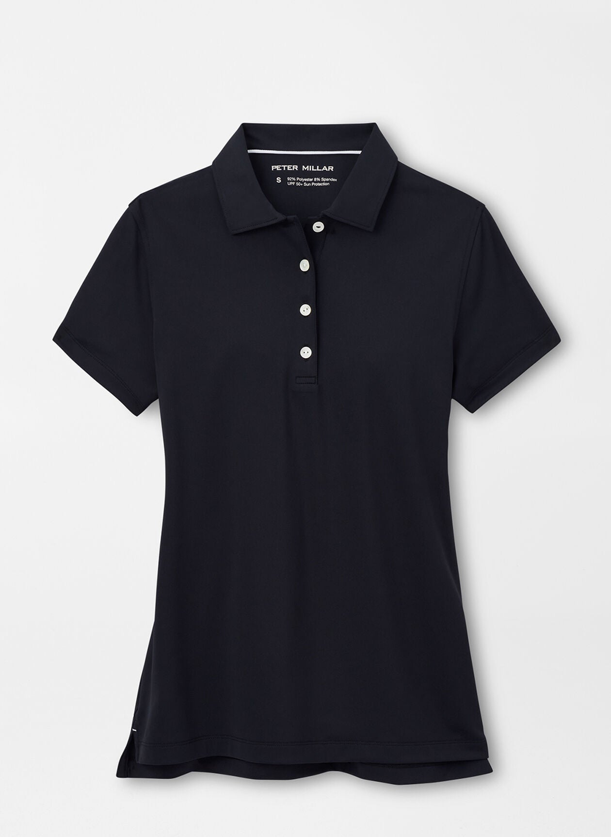 ESSENTIAL BUTTON POLO BLACK