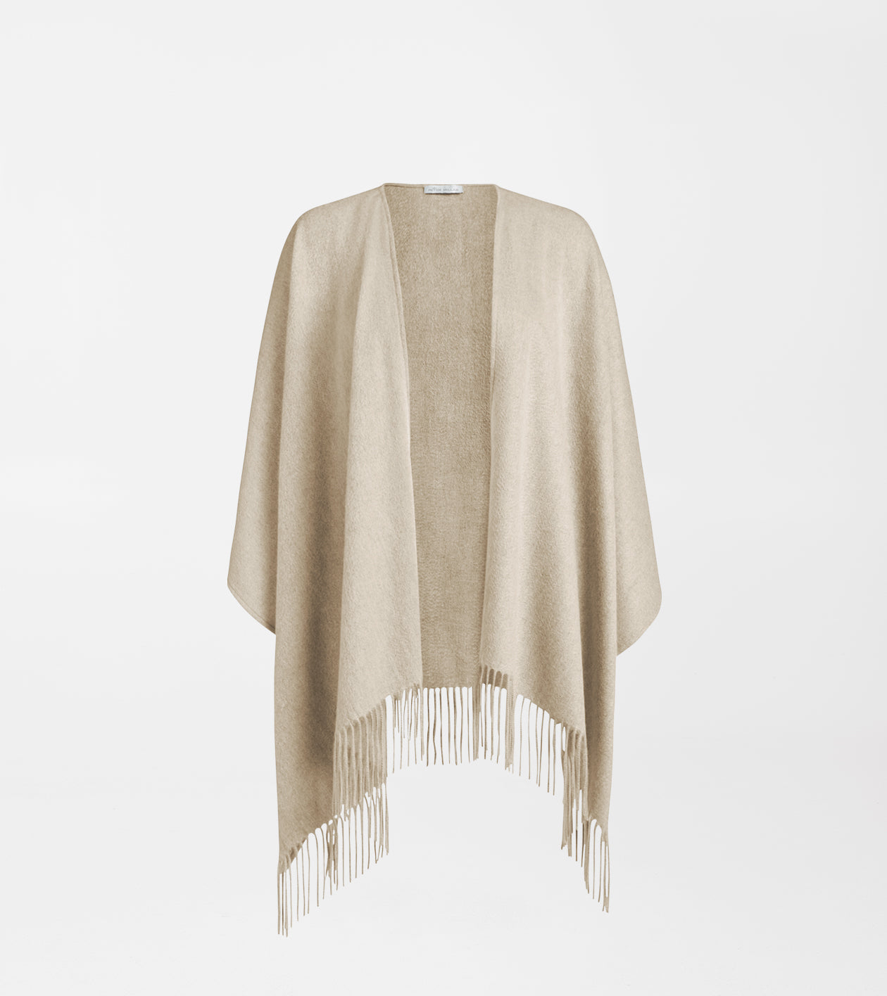 Pure Cashmere Woven Cape Sandshell