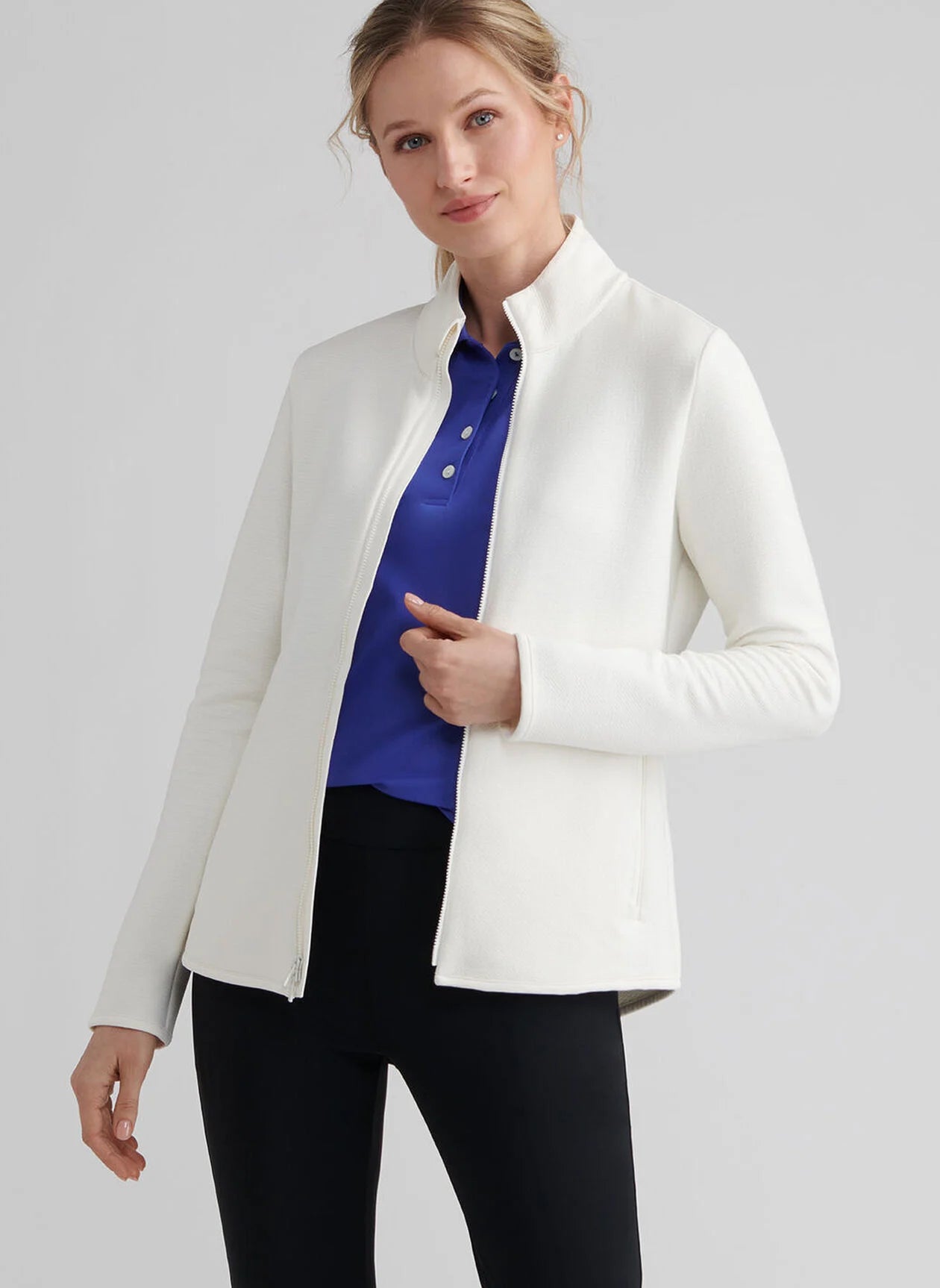 Lumi-Knit Midweight Full-Zip Ivory