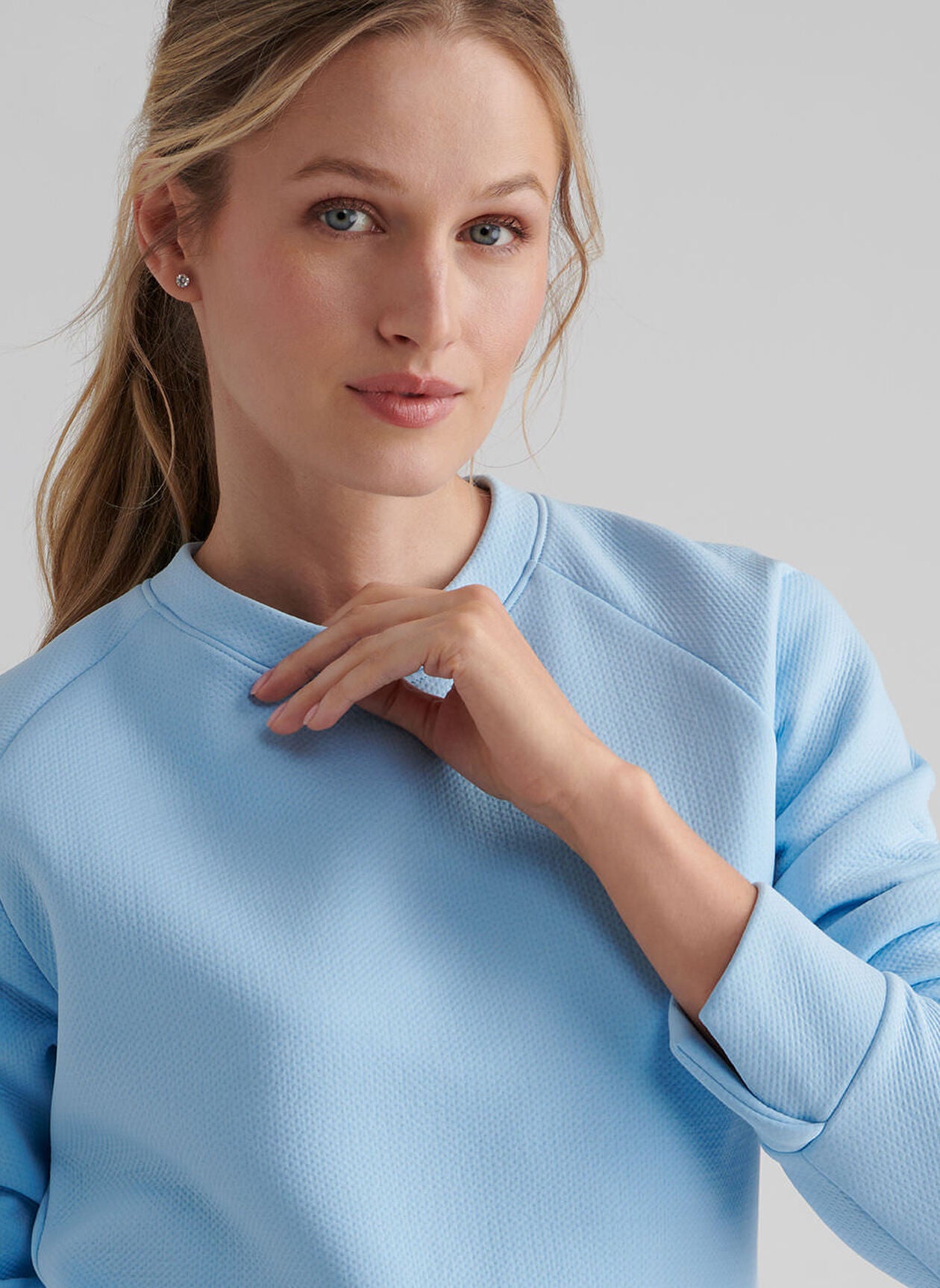 Lumi-Knit Performance Crewneck Blue Sound